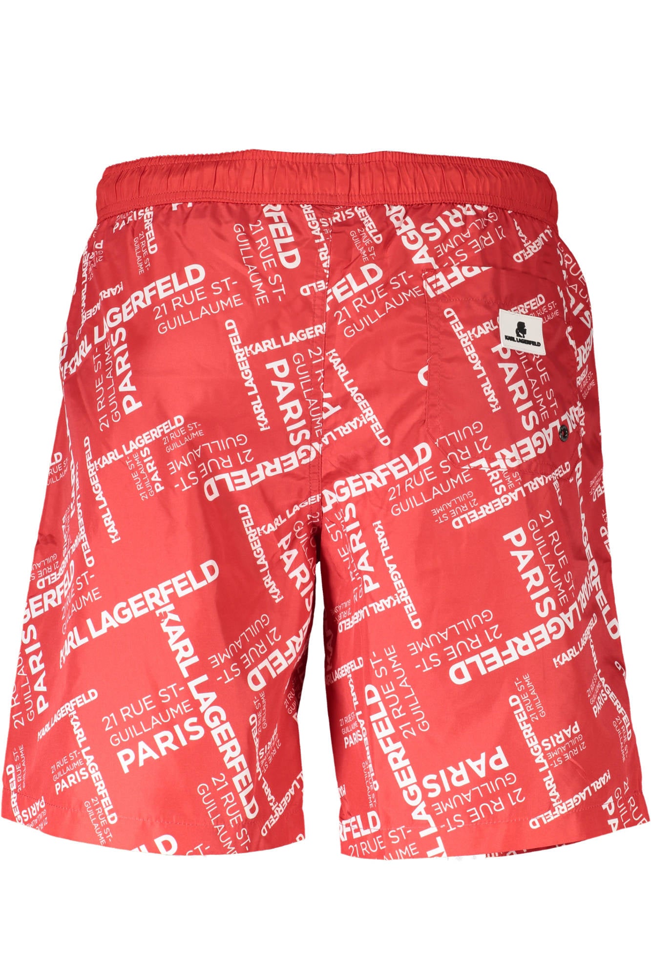 KARL LAGERFELD BEACHWEAR SWIMSUIT MEN'S BOTTOM RED