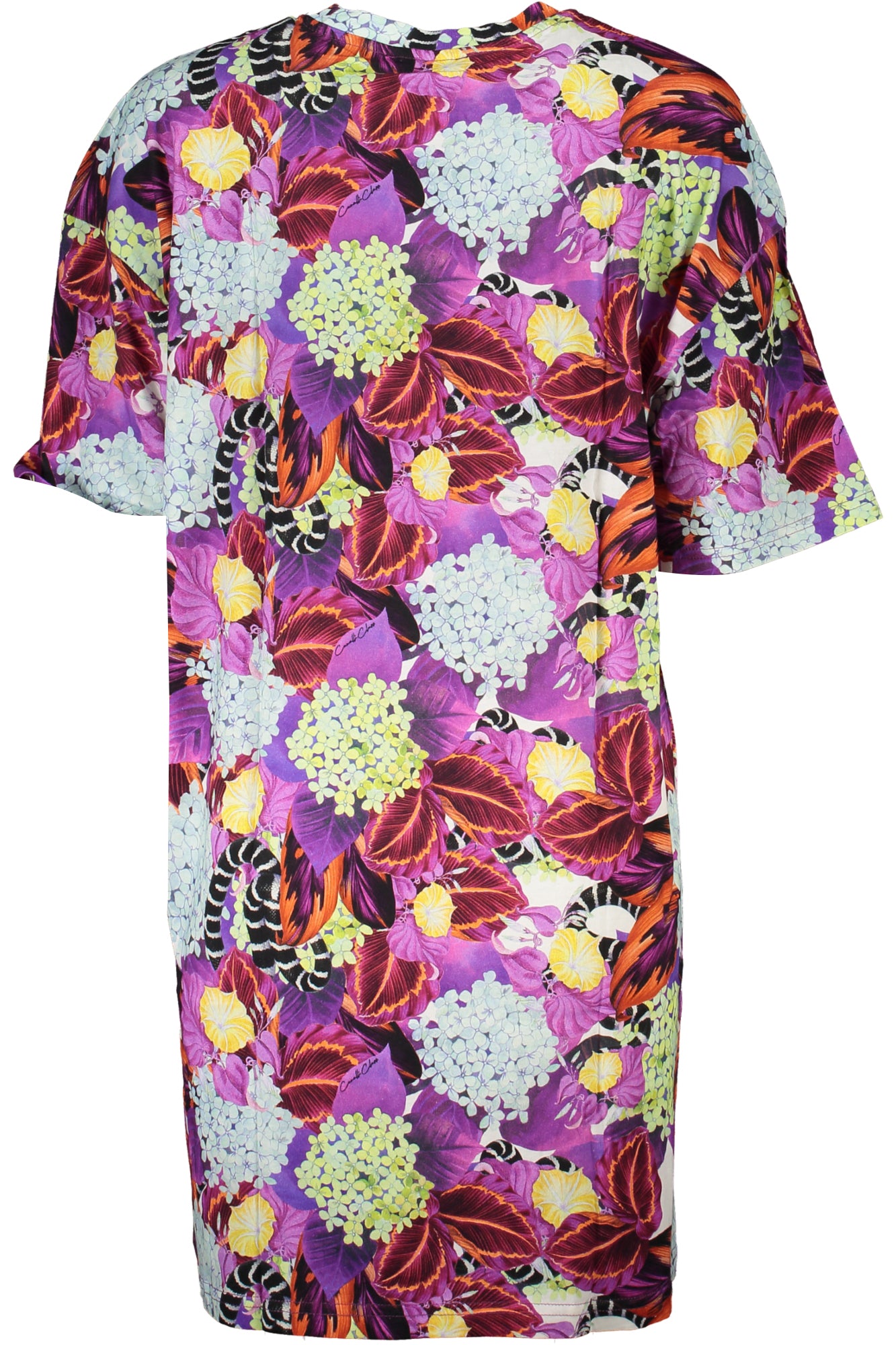 CAVALLI CLASS WOMEN'S SHORT DRESS PURPLE