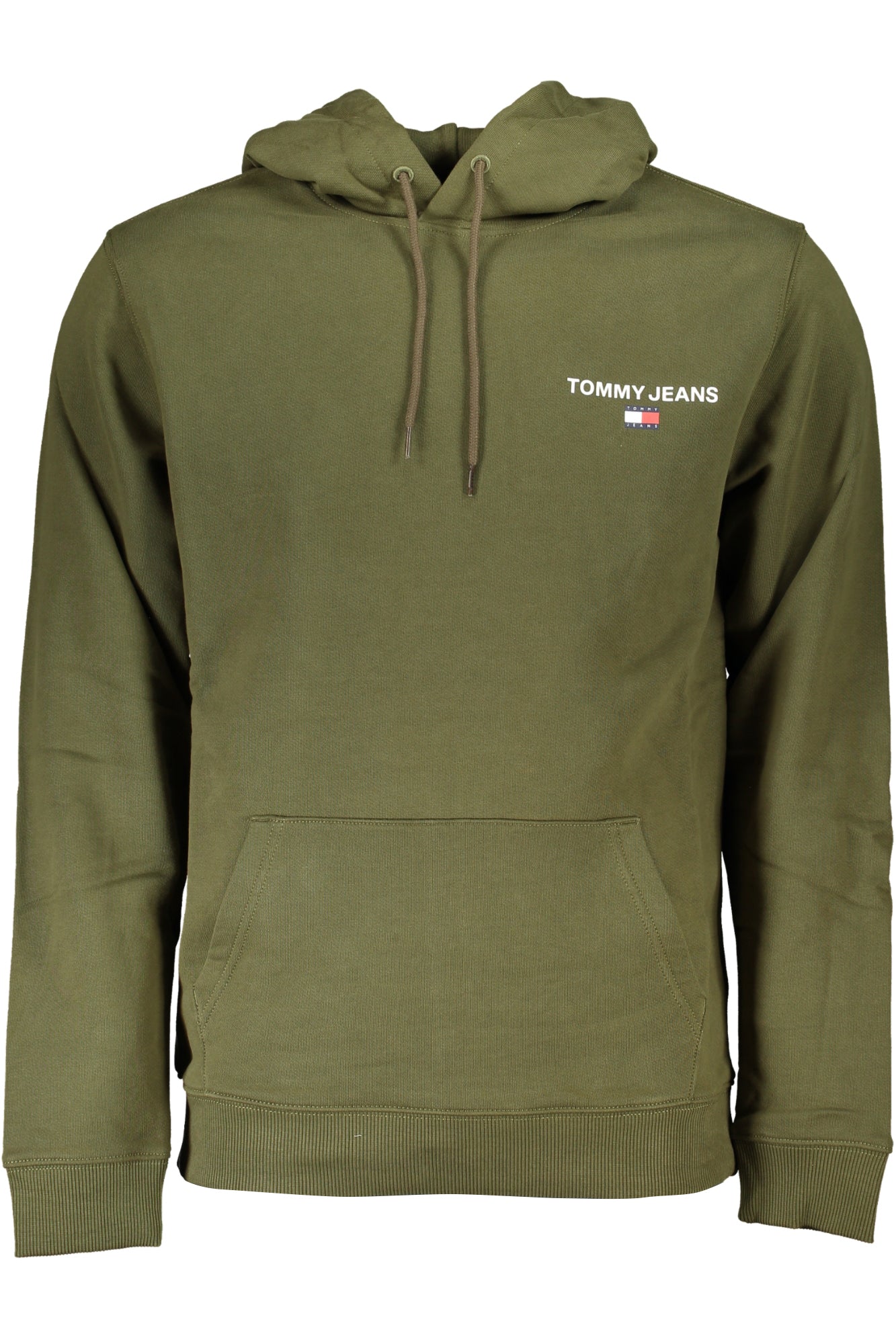 TOMMY HILFIGER MEN'S GREEN ZIPLESS SWEATSHIRT