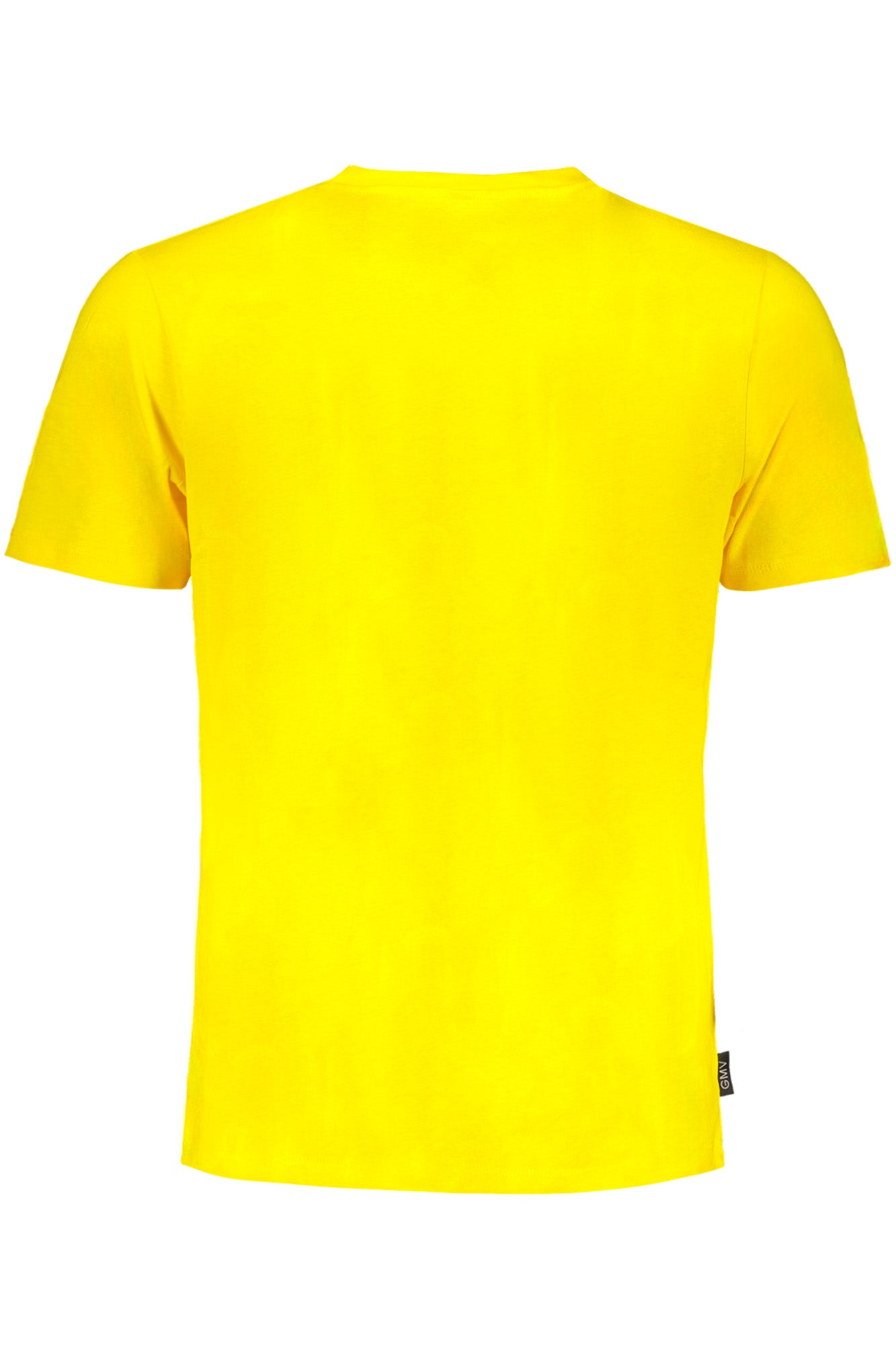 GIAN MARCO VENTURI YELLOW MEN'S SHORT SLEEVED T-SHIRT