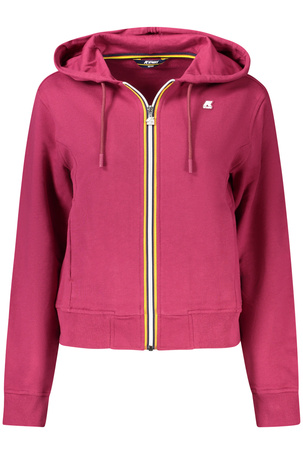 K-WAY WOMEN'S PURPLE ZIP-UP SWEATSHIRT