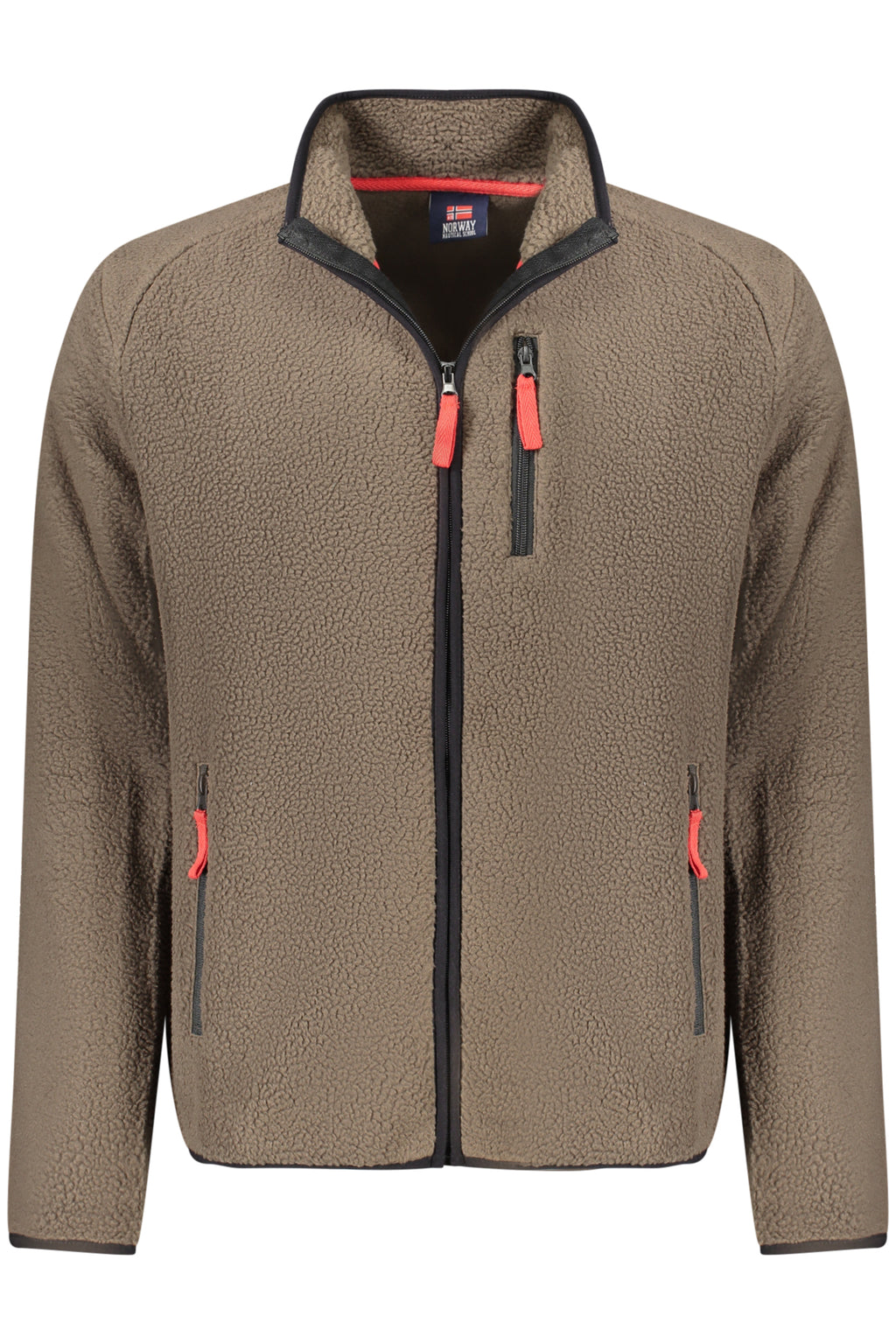 NORWAY 1963 MEN'S BROWN ZIP-UP SWEATSHIRT