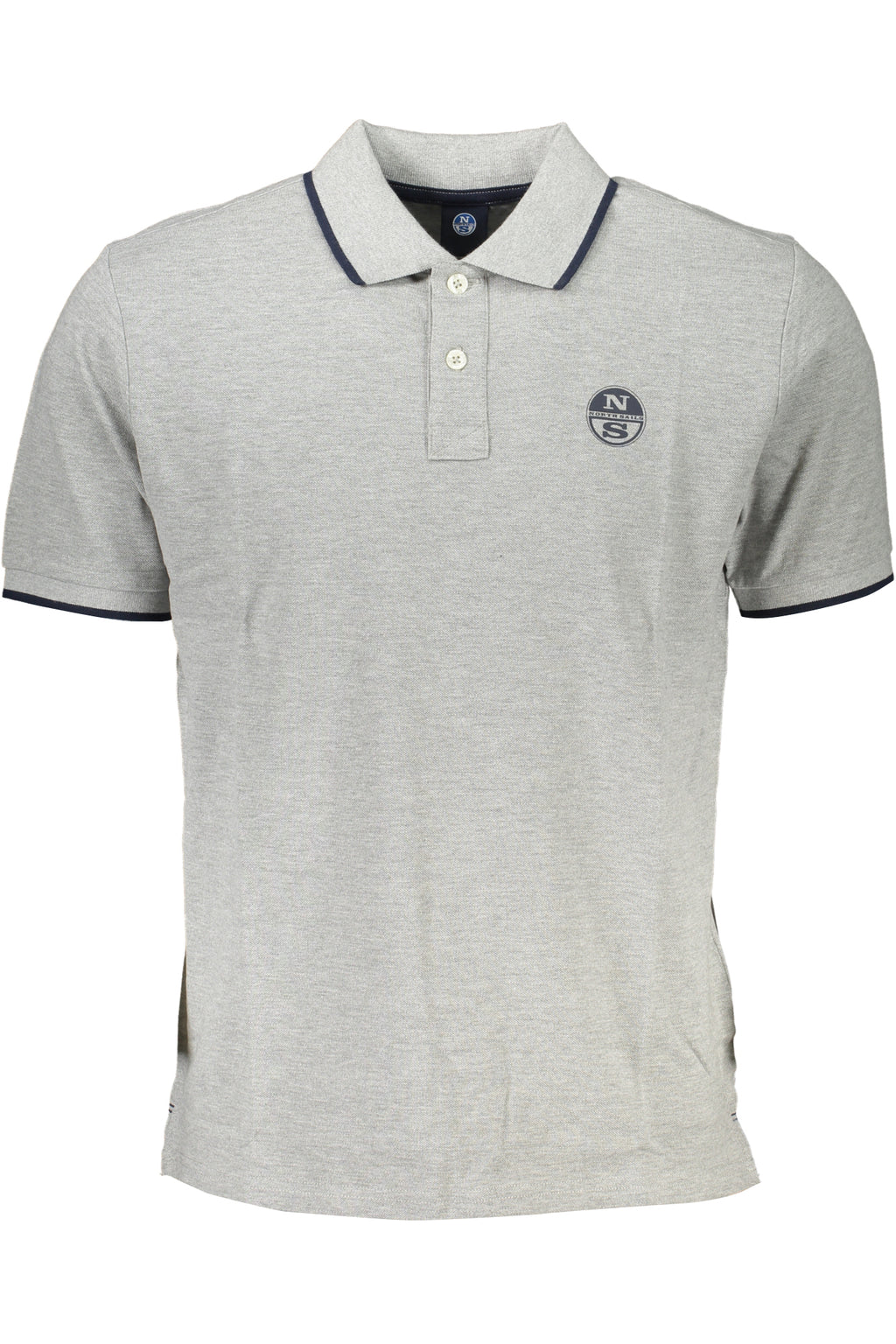 NORTH SAILS MEN'S GRAY SHORT SLEEVED POLO SHIRT