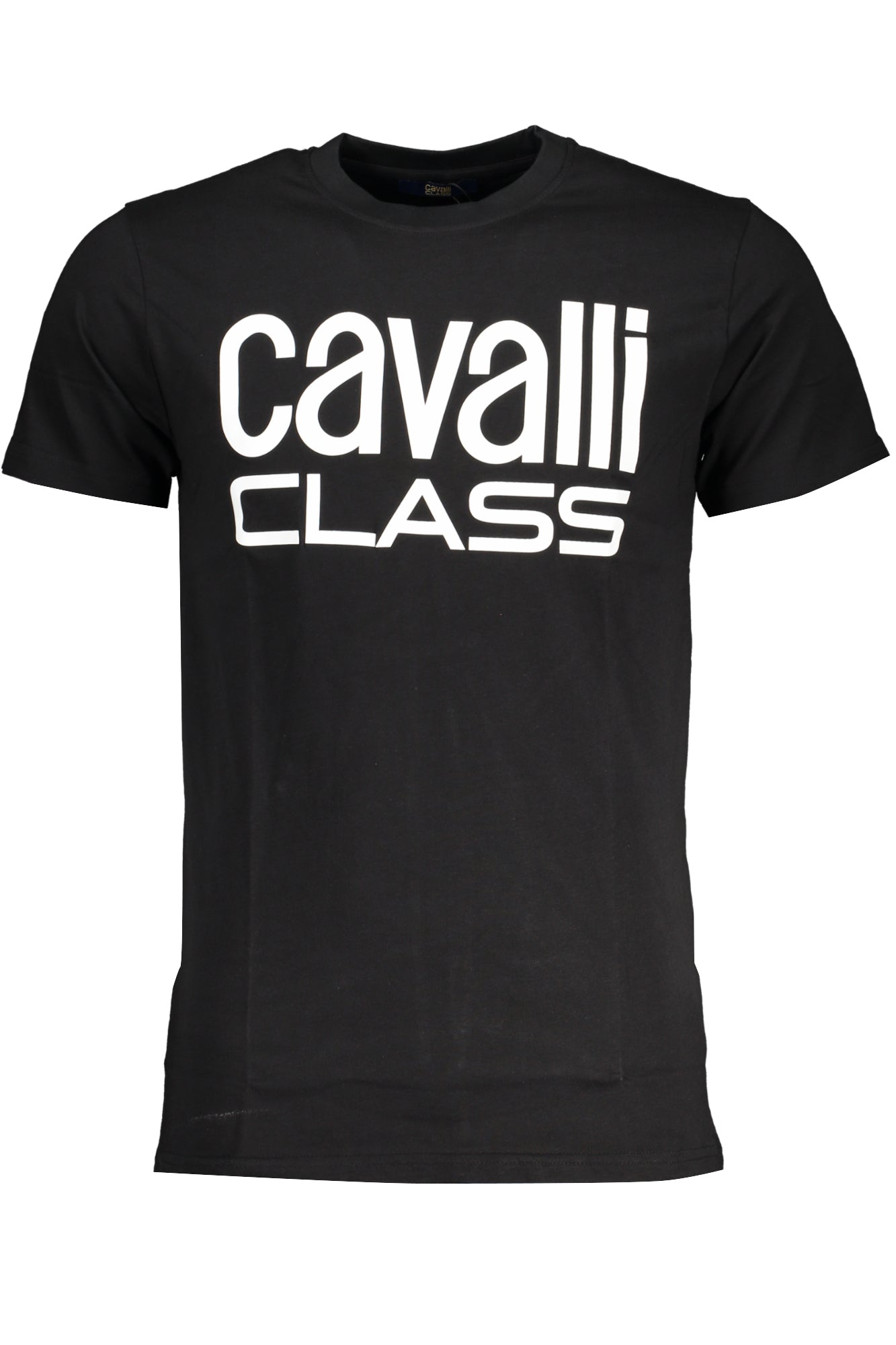 CAVALLI CLASS MEN'S SHORT SLEEVE T-SHIRT BLACK