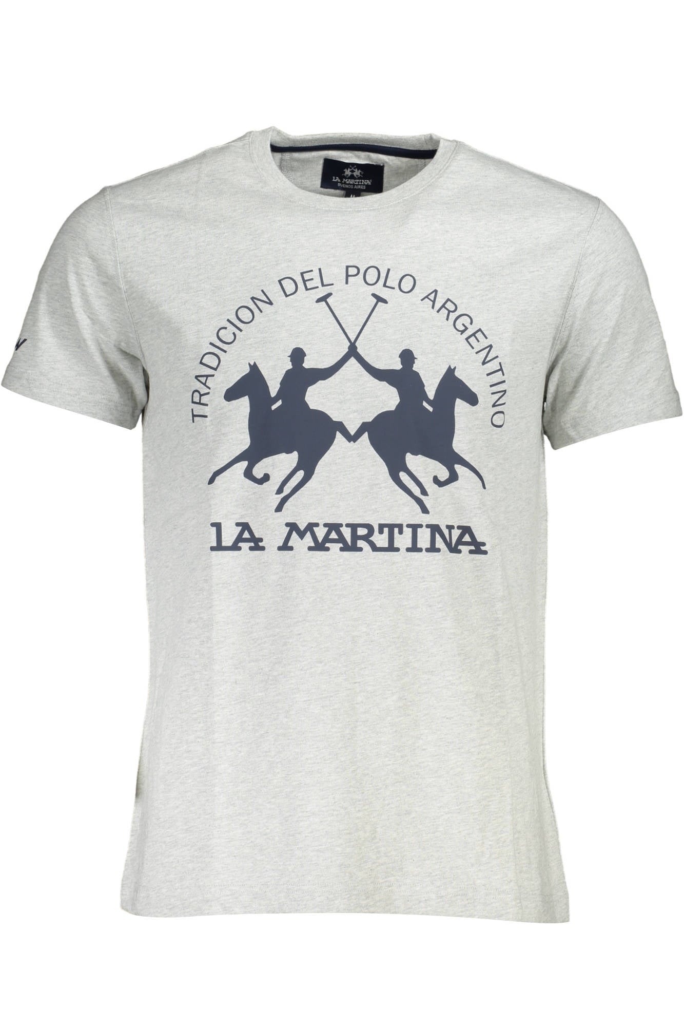 LA MARTINA SHORT SLEEVE T-SHIRT MEN GREY