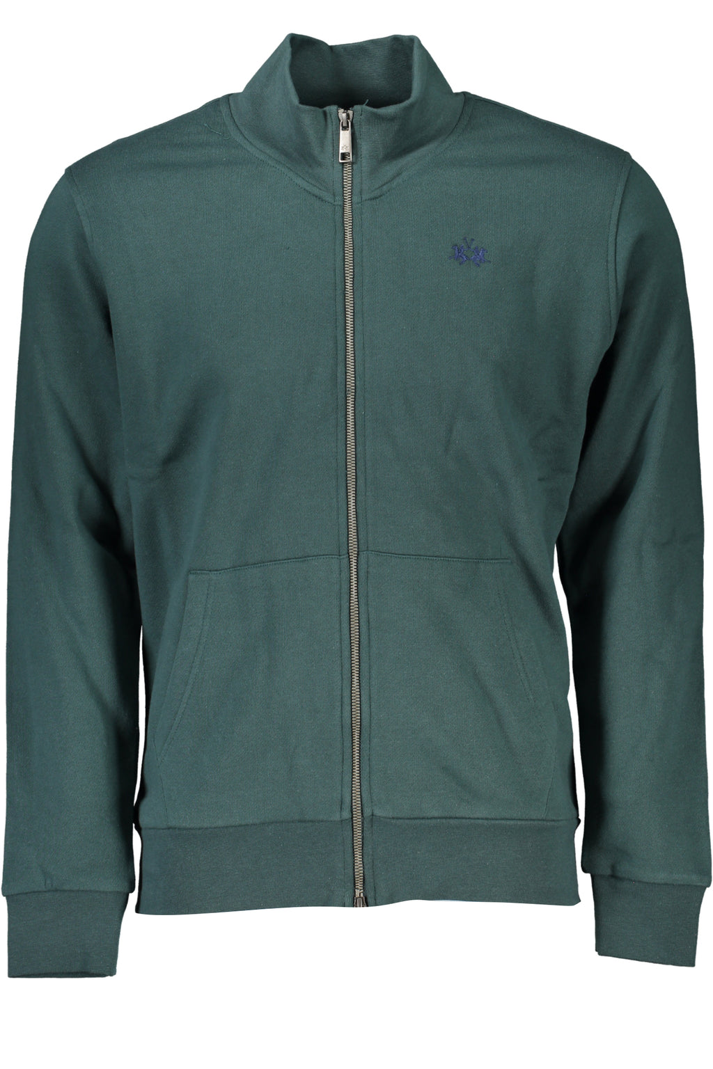LA MARTINA MEN'S GREEN ZIP SWEATSHIRT