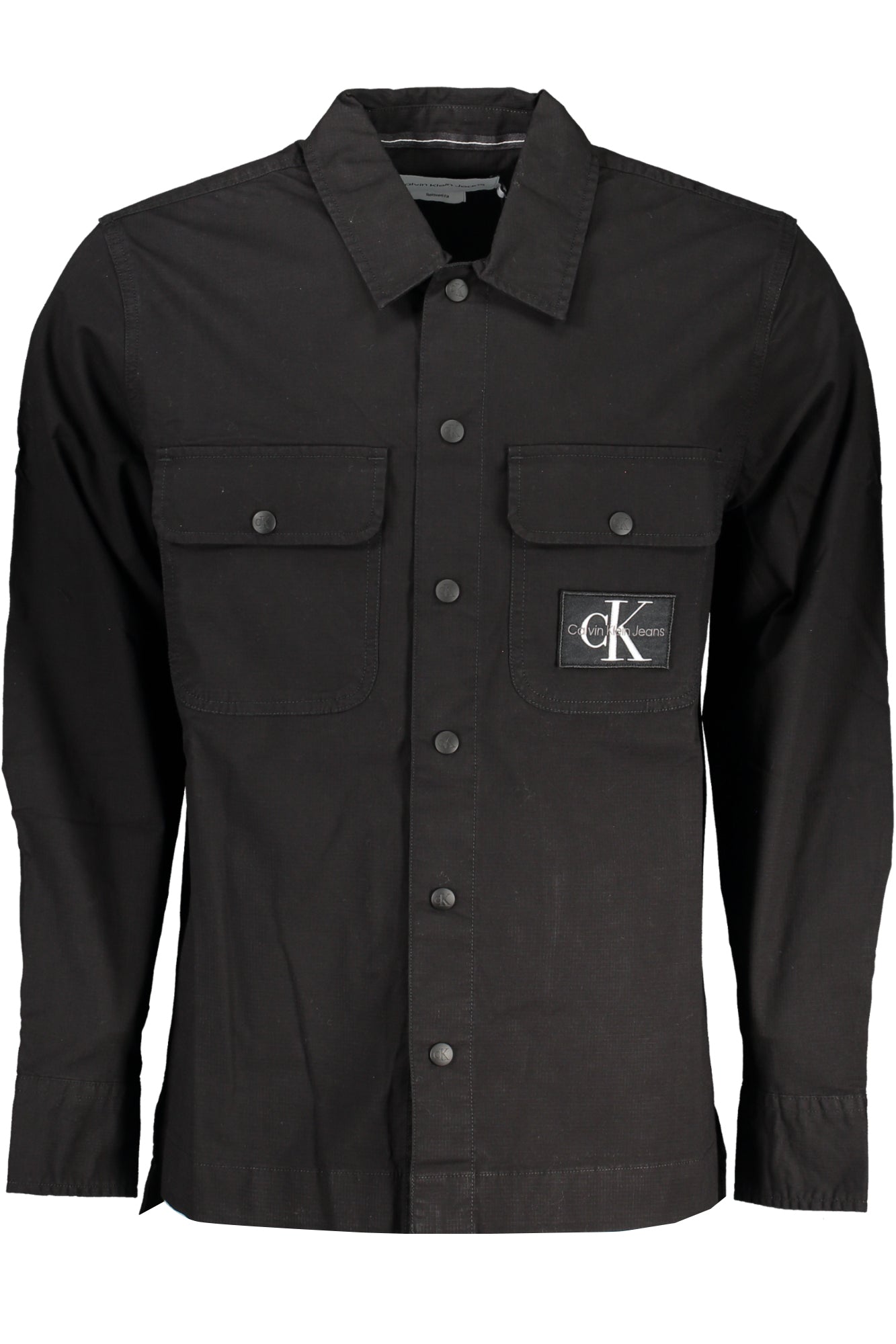 CALVIN KLEIN MEN'S BLACK LONG SLEEVE SHIRT