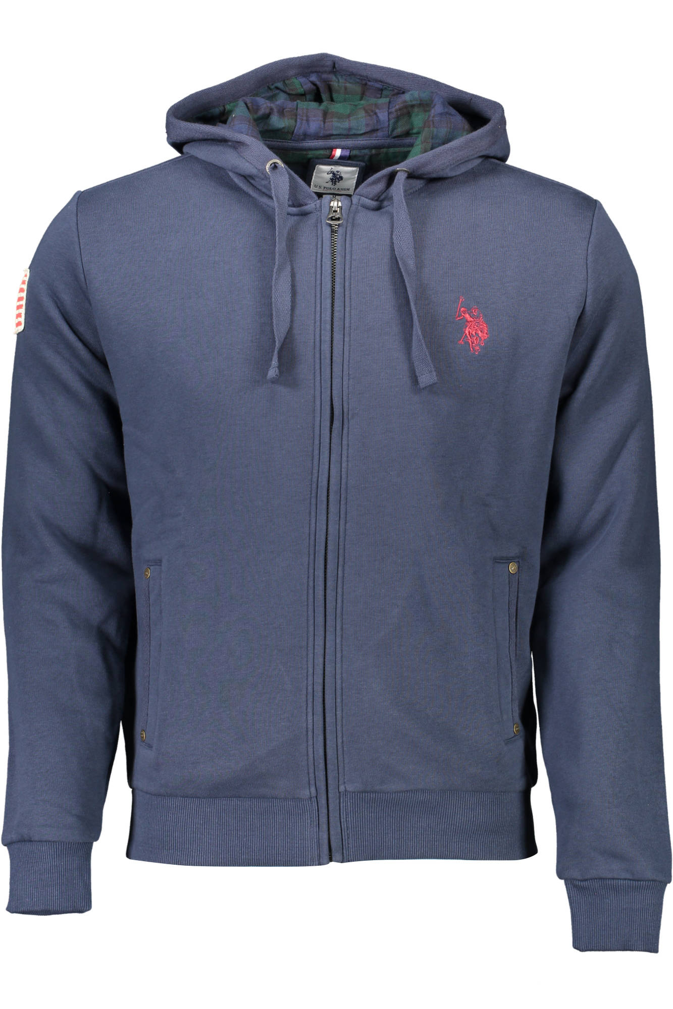 US POLO MEN'S BLUE SWEATSHIRT WITH ZIP