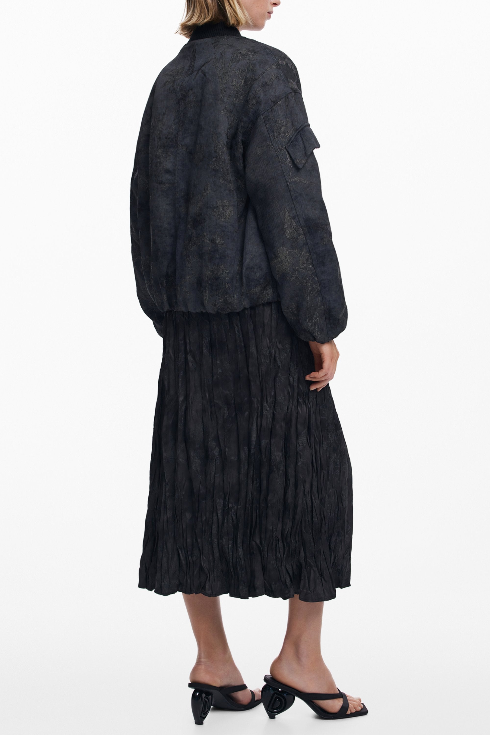 DESIGUAL WOMEN'S BLACK JACKET