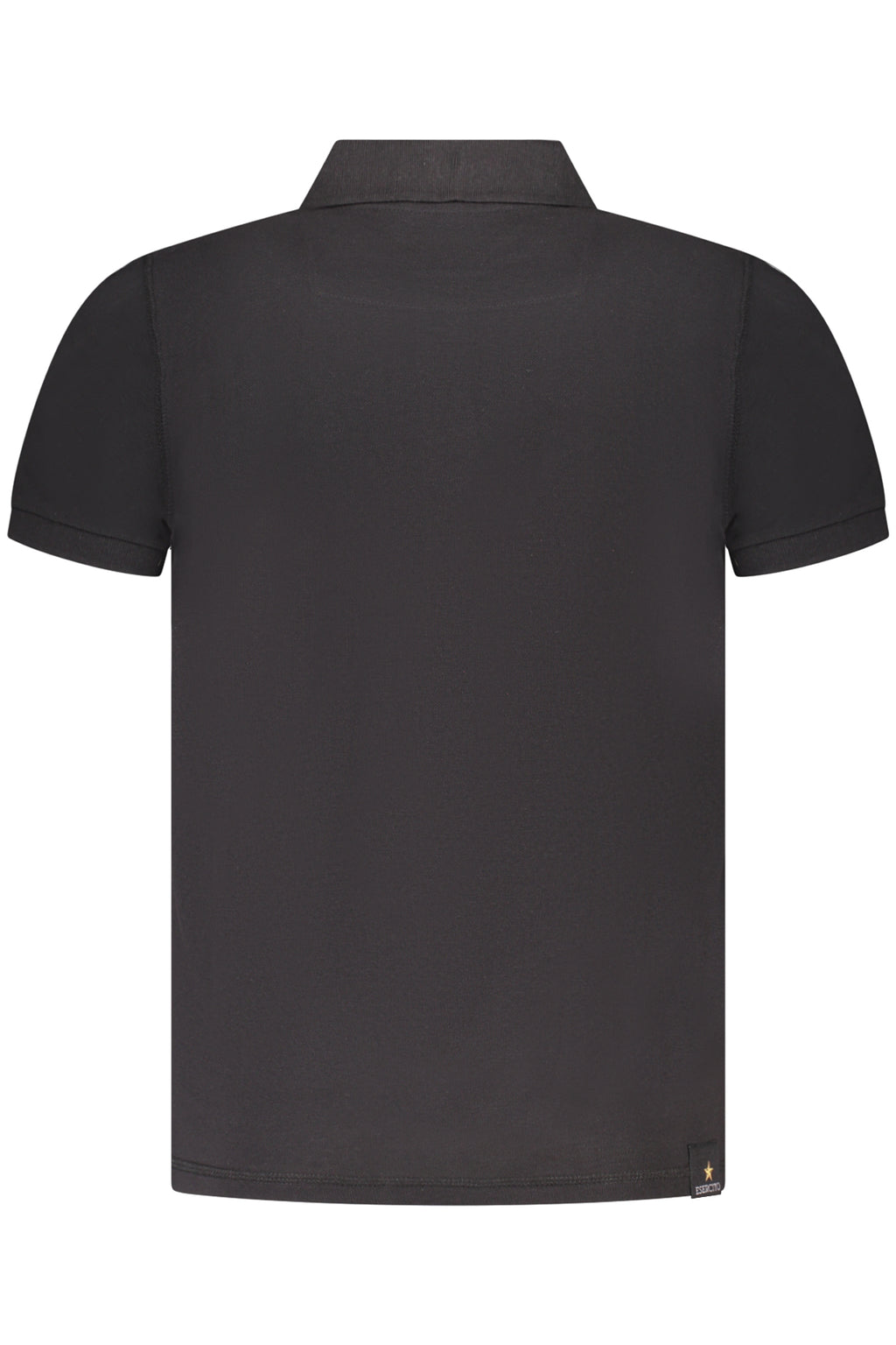 MILITARY ACADEMY BLACK MEN'S SHORT SLEEVE POLO