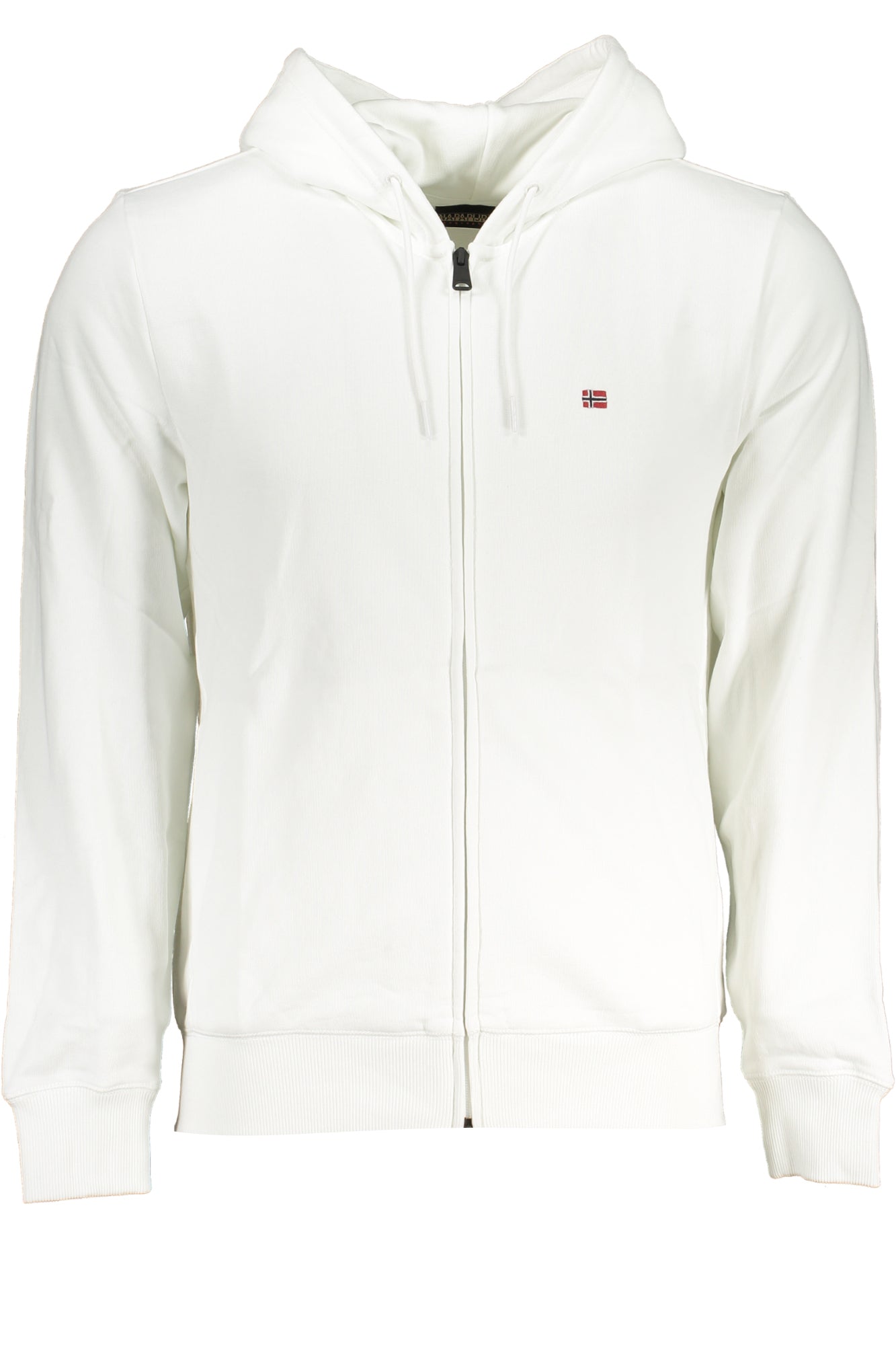 NAPAPIJRI MEN'S WHITE ZIP SWEATSHIRT