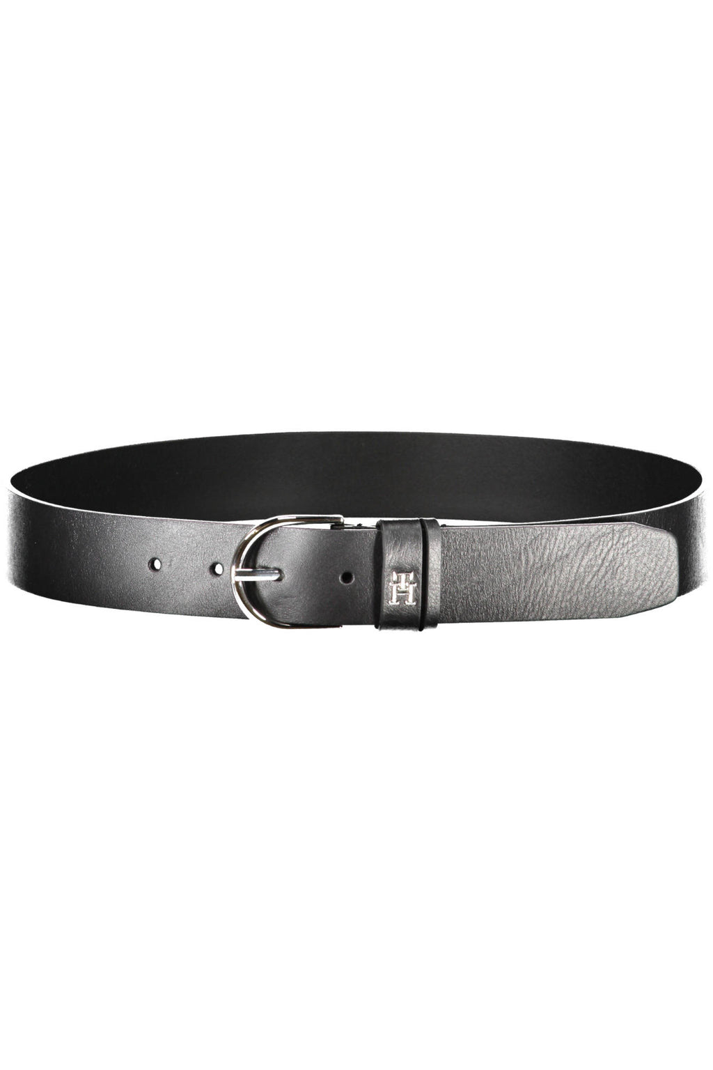 TOMMY HILFIGER WOMEN'S BLACK LEATHER BELT