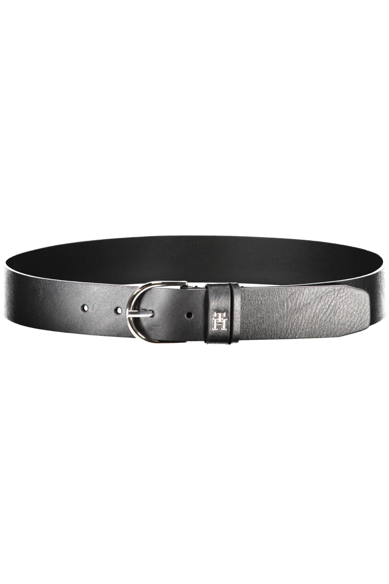 TOMMY HILFIGER WOMEN'S BLACK LEATHER BELT