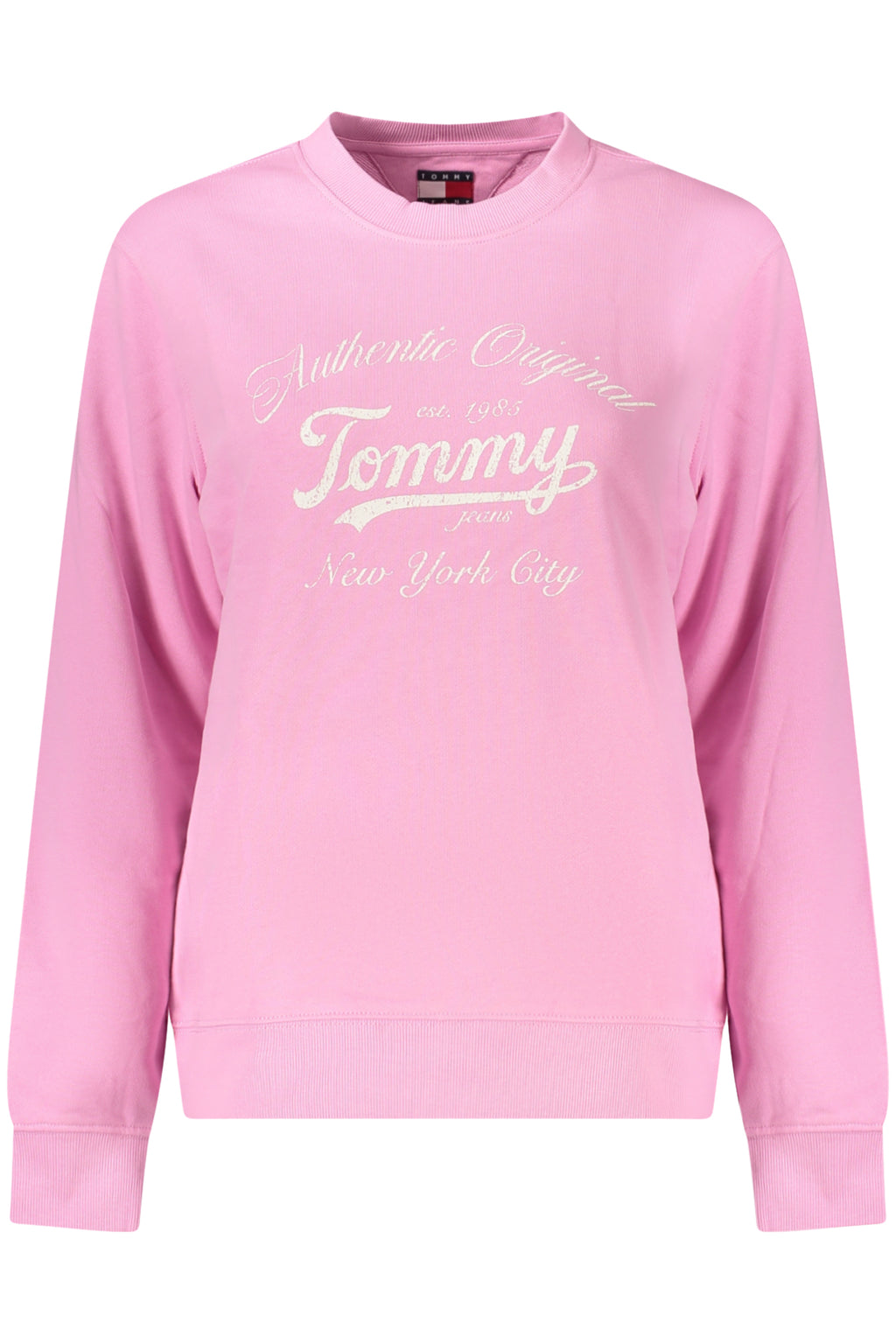 TOMMY HILFIGER WOMEN'S PINK ZIP-UP SWEATSHIRT
