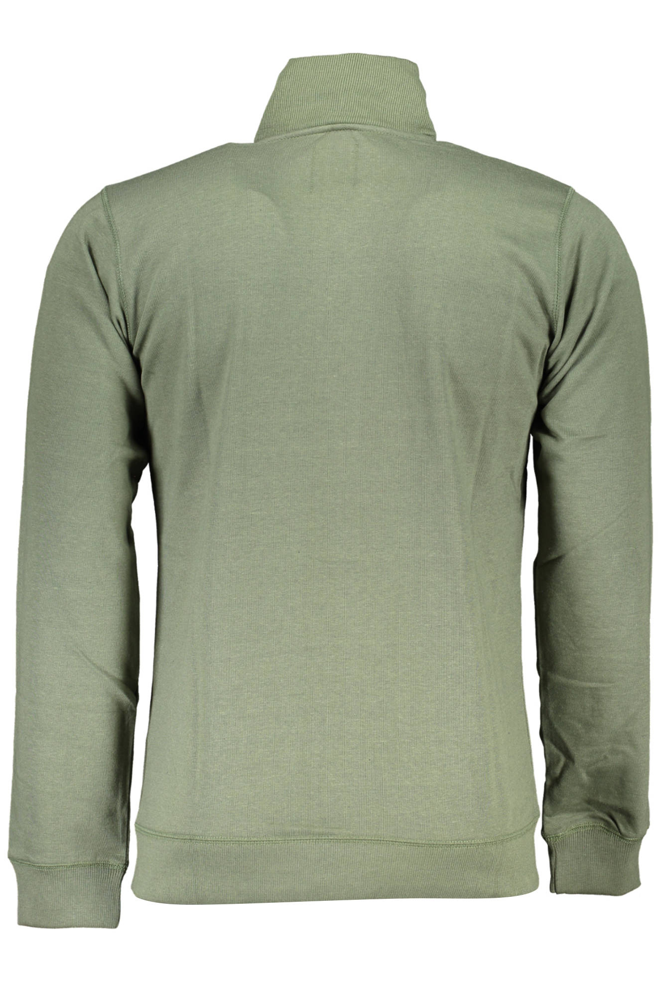 GIAN MARCO VENTURI MEN'S ZIP-UP SWEATSHIRT GREEN