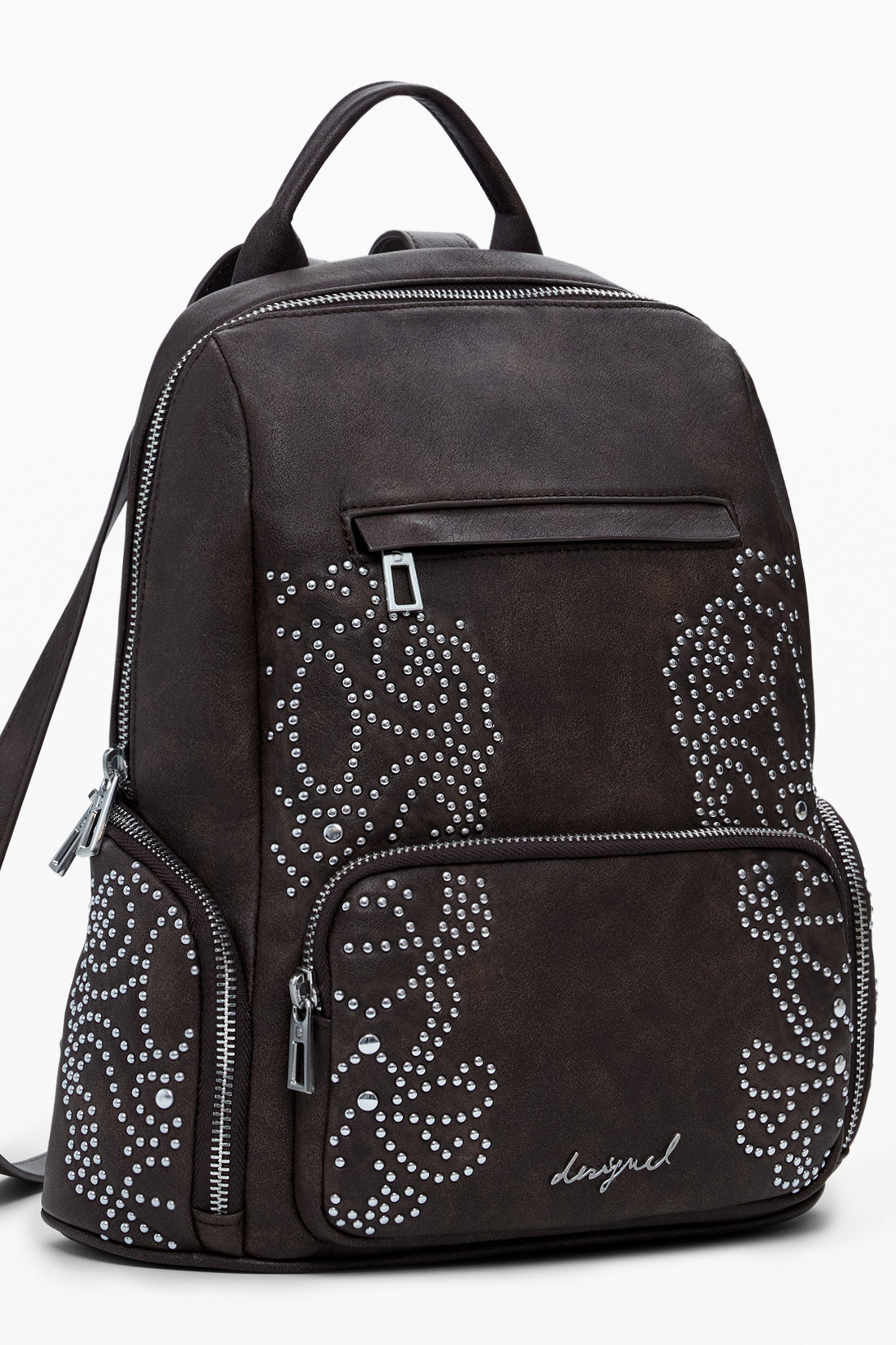 DESIGUAL WOMEN'S BROWN BACKPACK