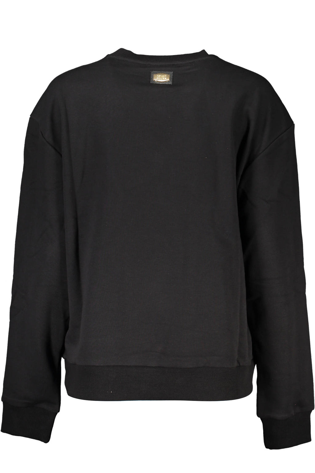 CAVALLI CLASS BLACK SWEATSHIRT WITHOUT ZIP