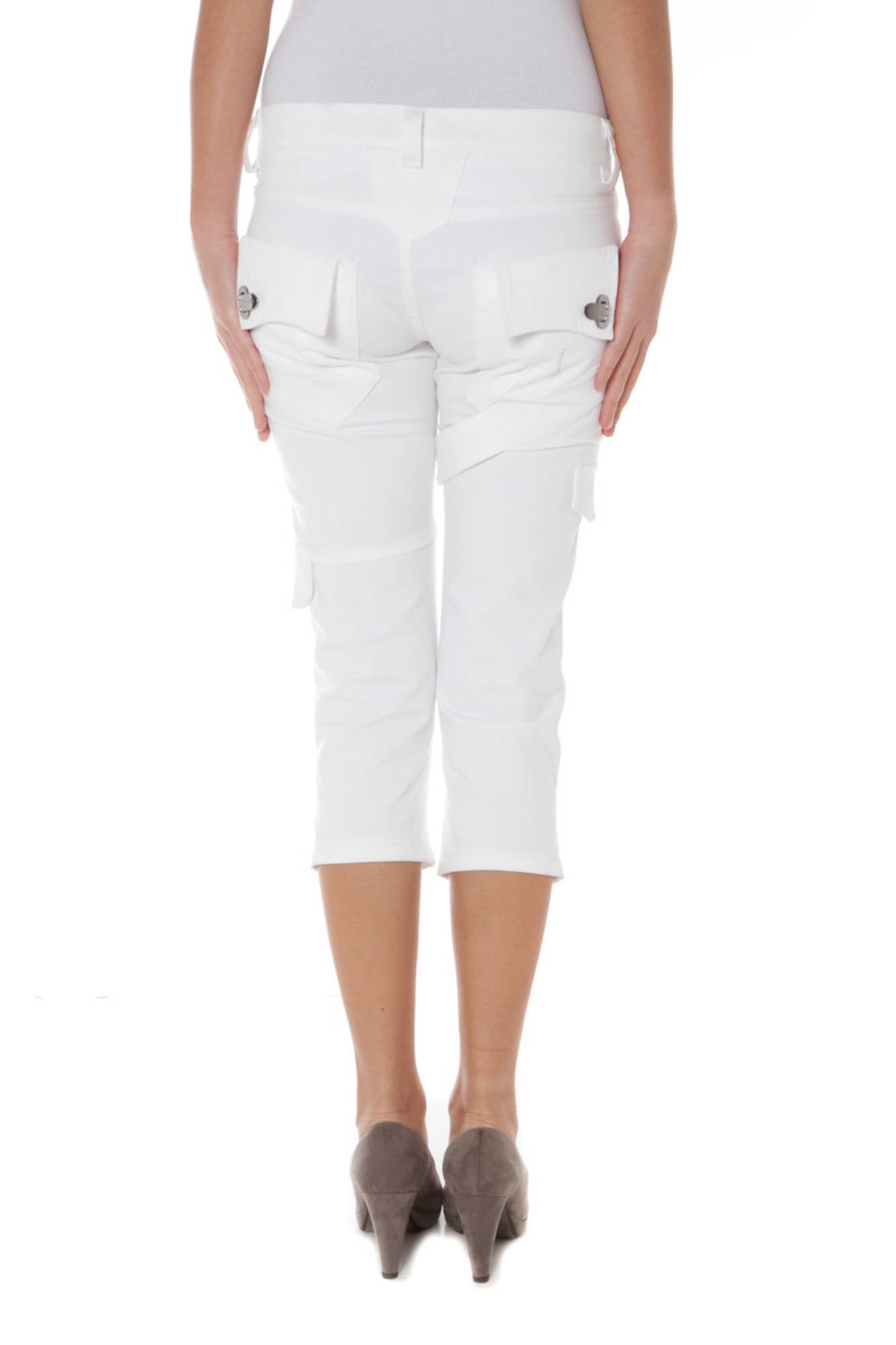 PHARD WHITE WOMAN PINOCCHIETTO TROUSERS