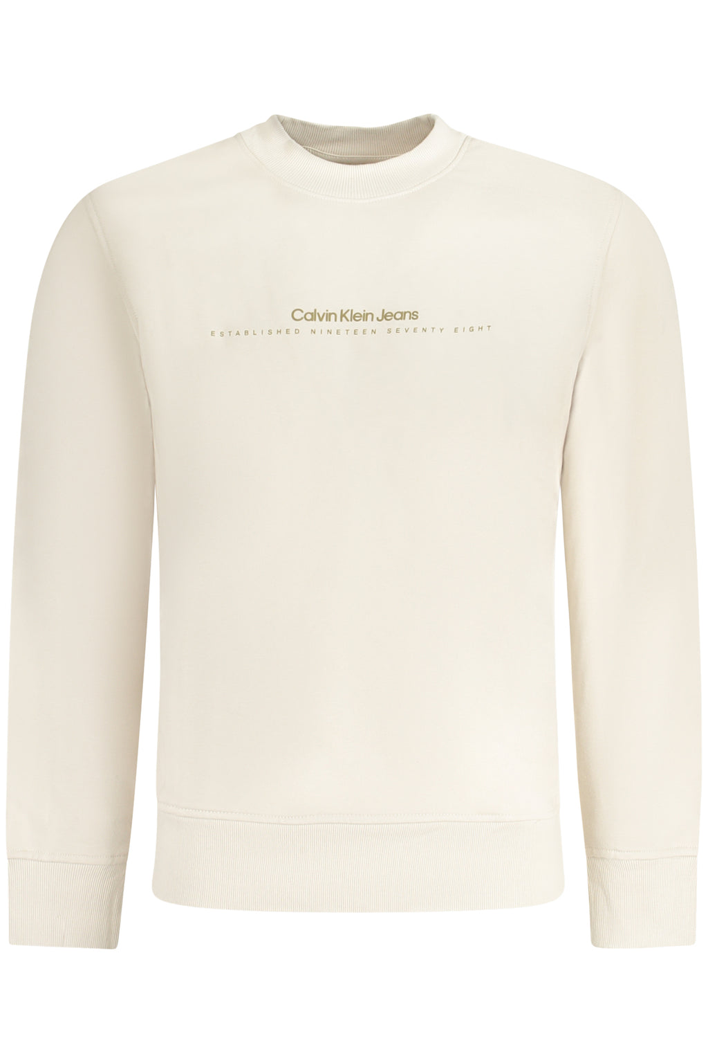 CALVIN KLEIN SWEATSHIRT WITHOUT ZIP MEN BEIGE