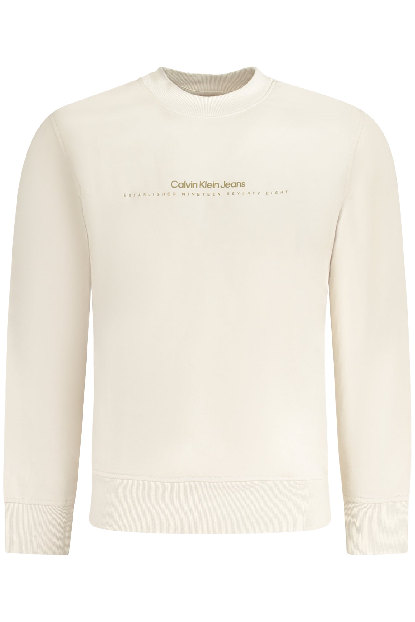 CALVIN KLEIN SWEATSHIRT WITHOUT ZIP MEN BEIGE