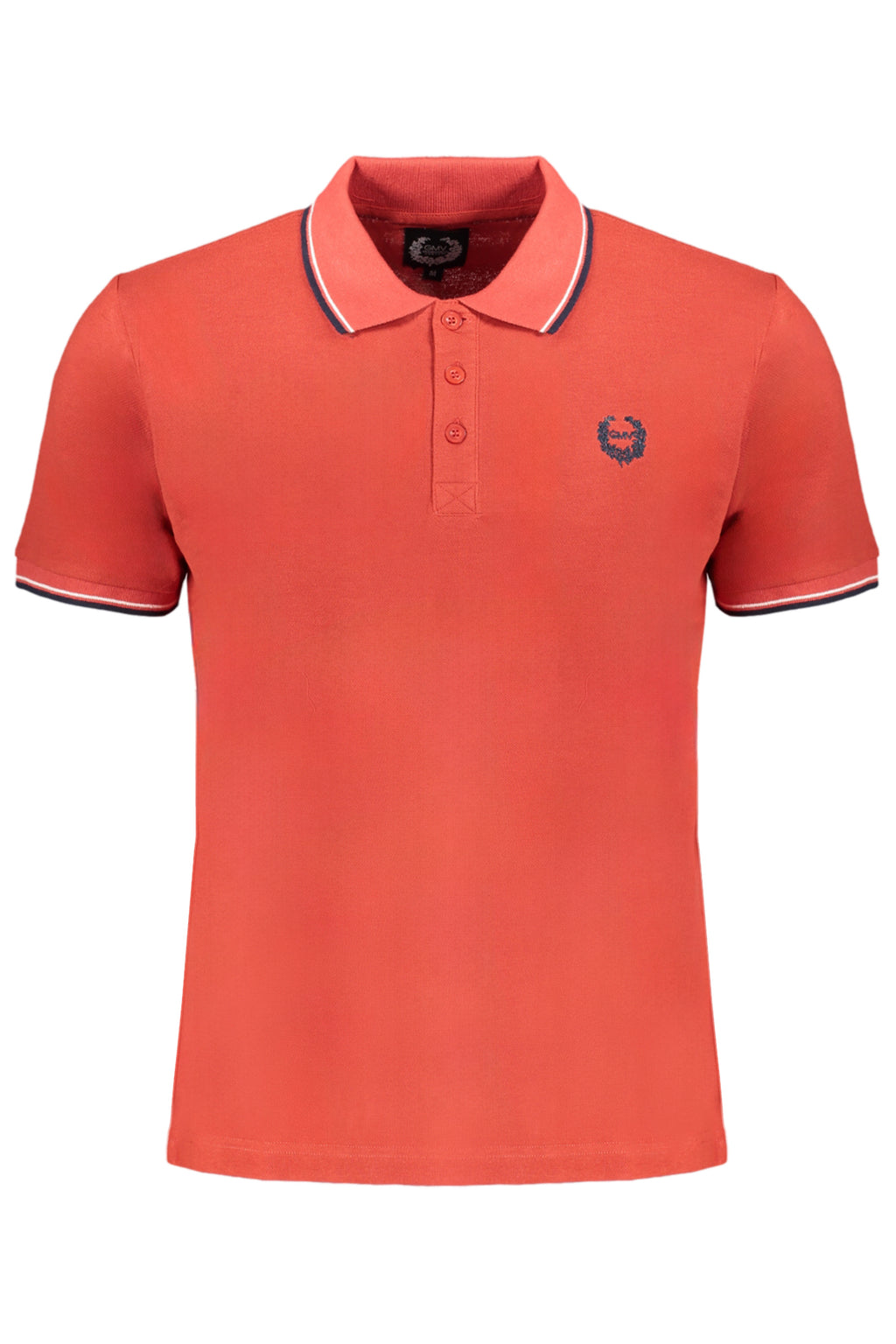 GIAN MARCO VENTURI MEN'S RED SHORT SLEEVED POLO SHIRT