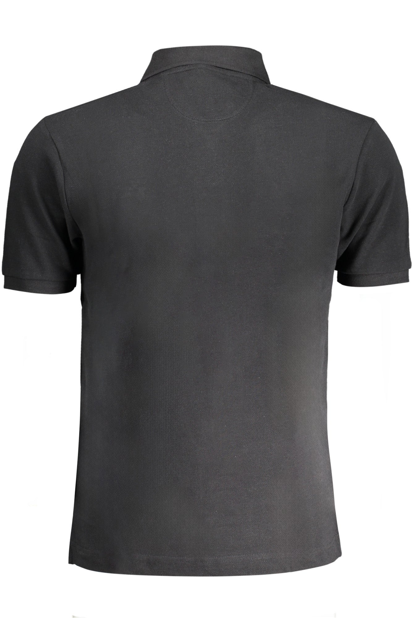 LA MARTINA MEN'S BLACK SHORT SLEEVED POLO SHIRT