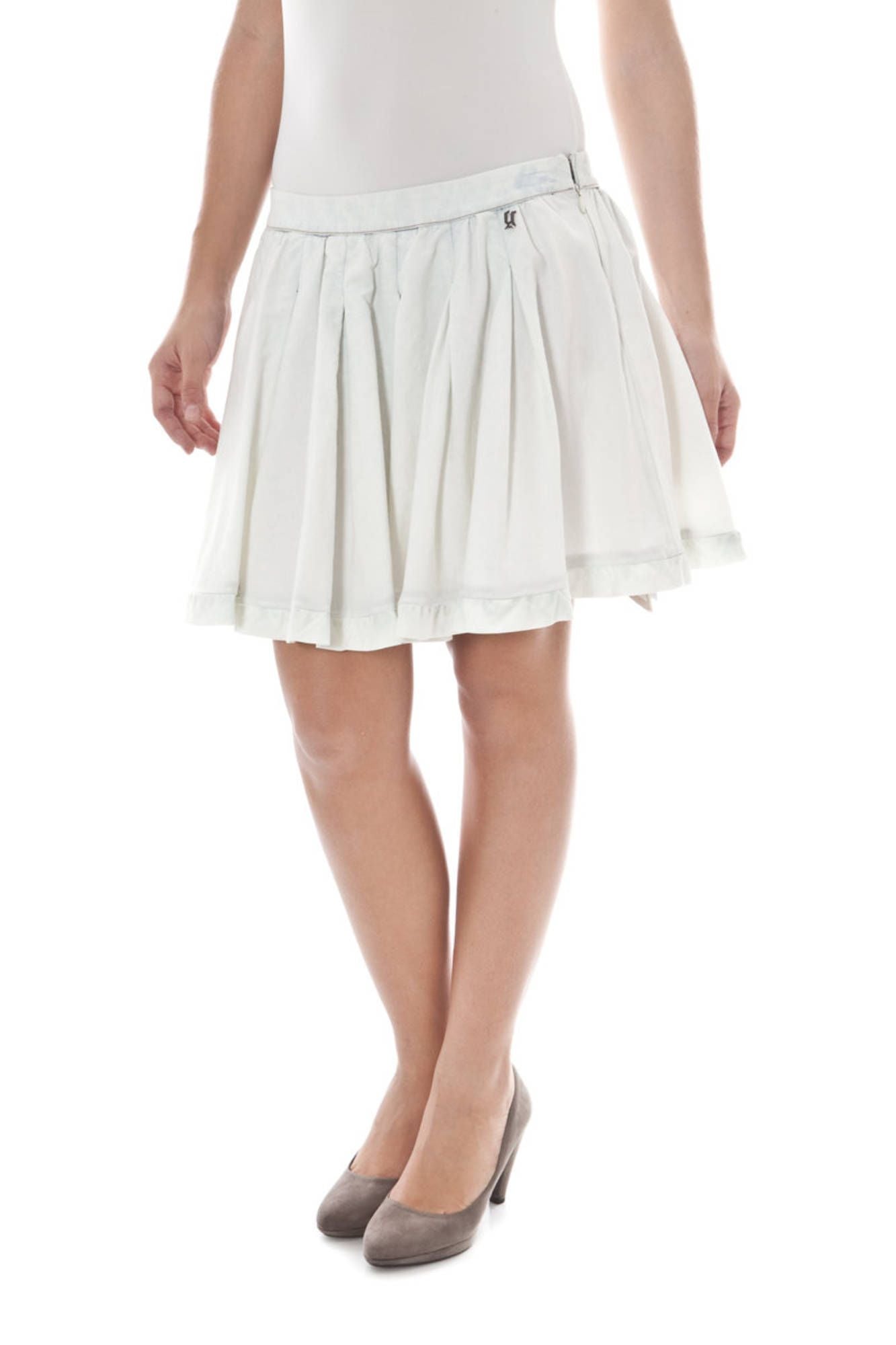 JOHN GALLIANO SHORT SKIRT WOMAN WHITE