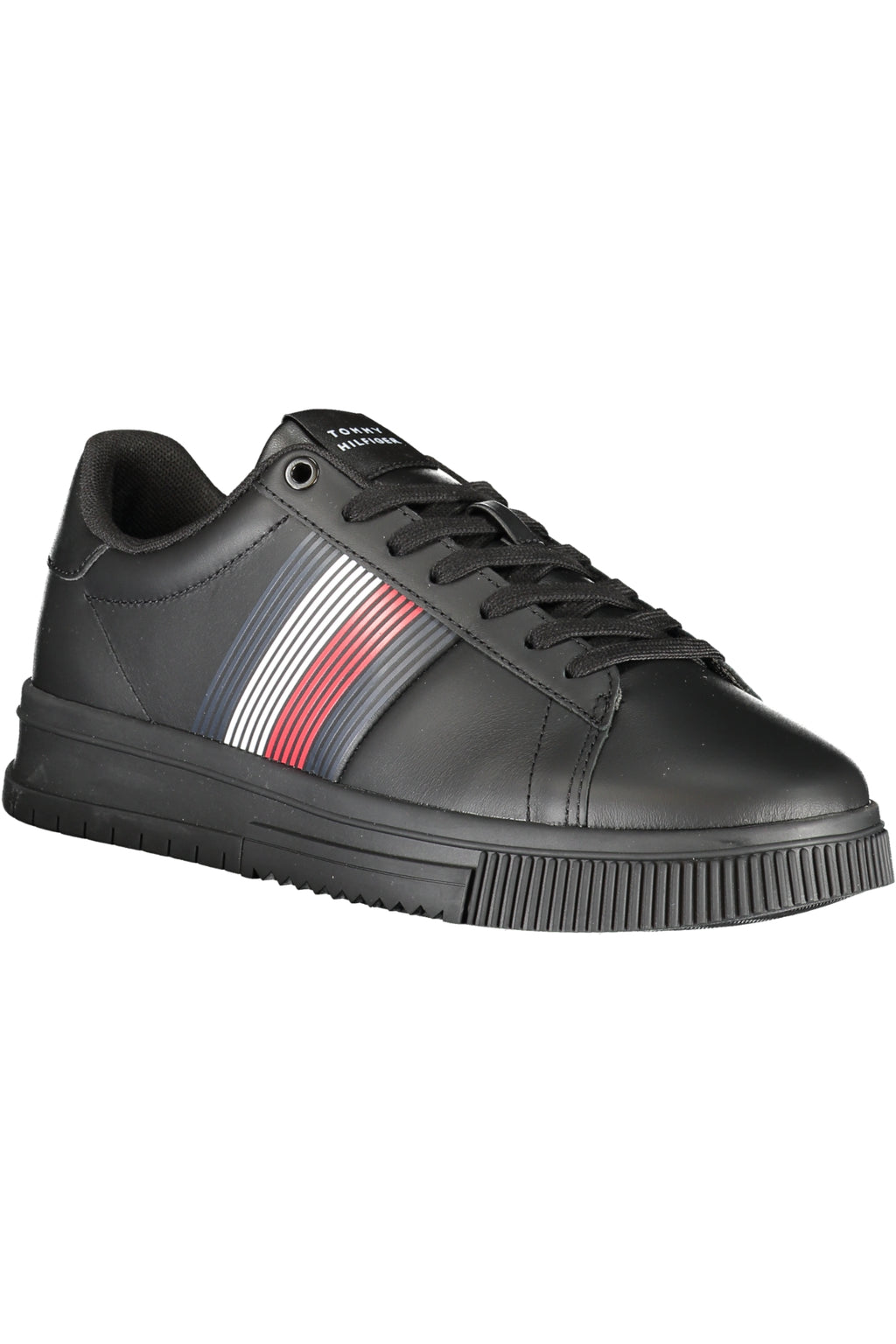 TOMMY HILFIGER BLACK MEN'S SPORTS SHOES