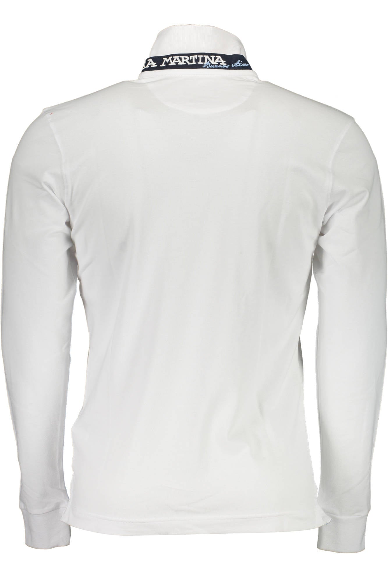 LA MARTINA MEN'S WHITE LONG SLEEVE POLO SHIRT