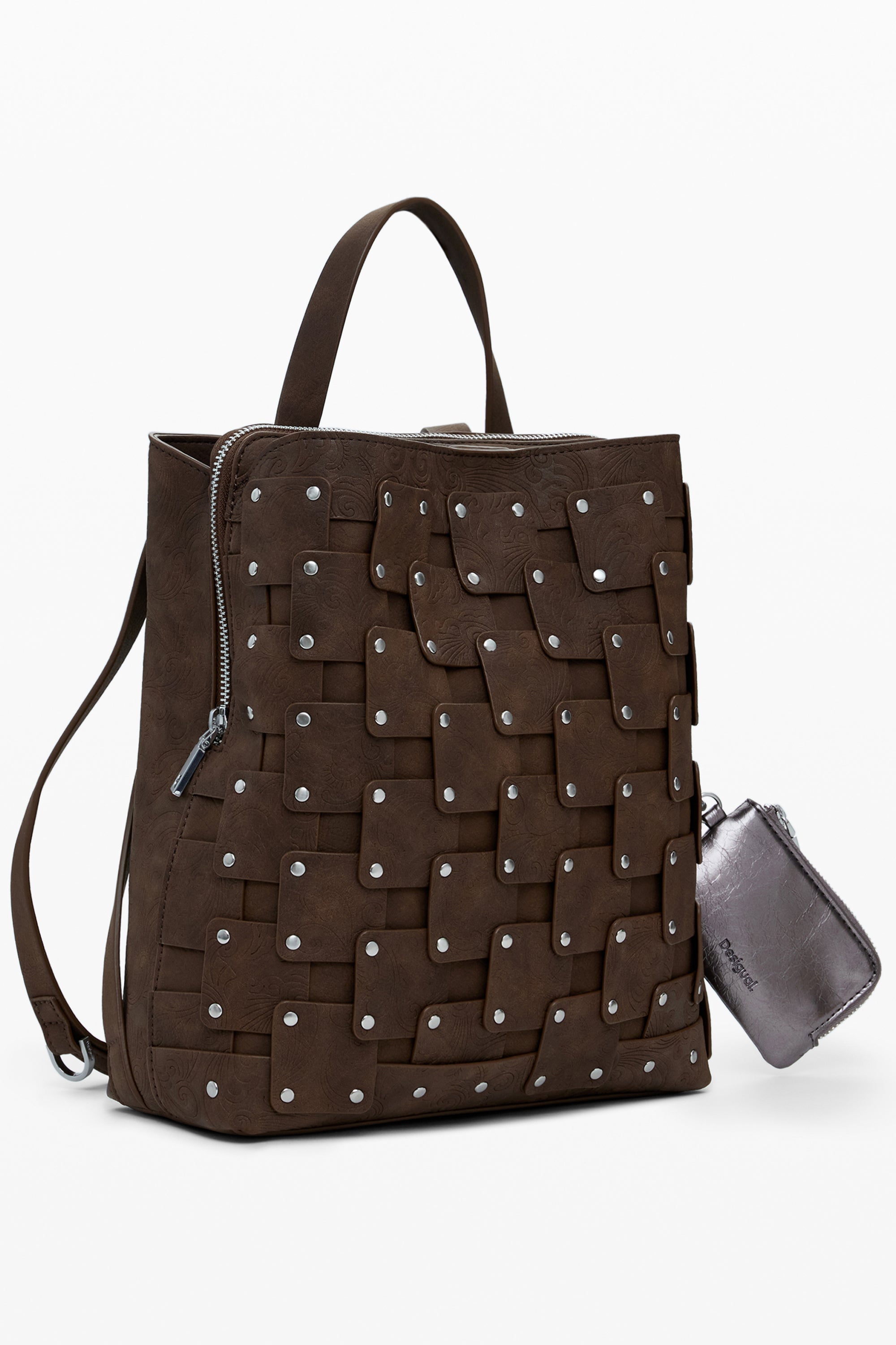 DESIGUAL WOMEN'S BROWN BACKPACK