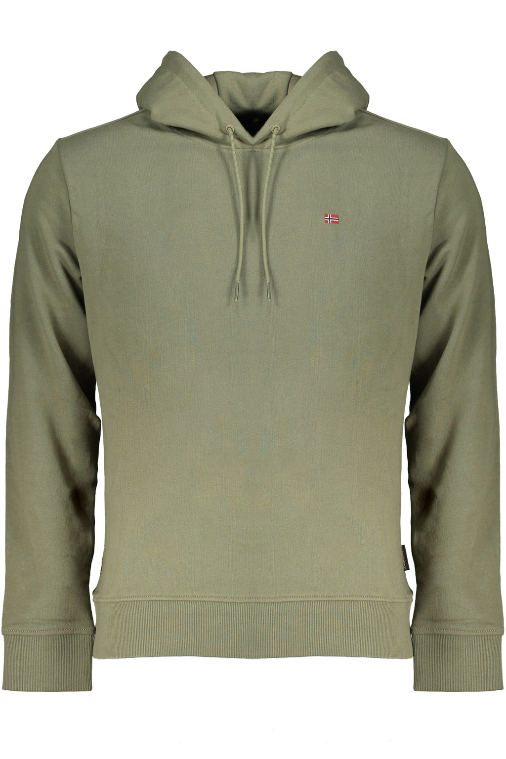 NAPAPIJRI GREEN MEN'S ZIPLESS SWEATSHIRT