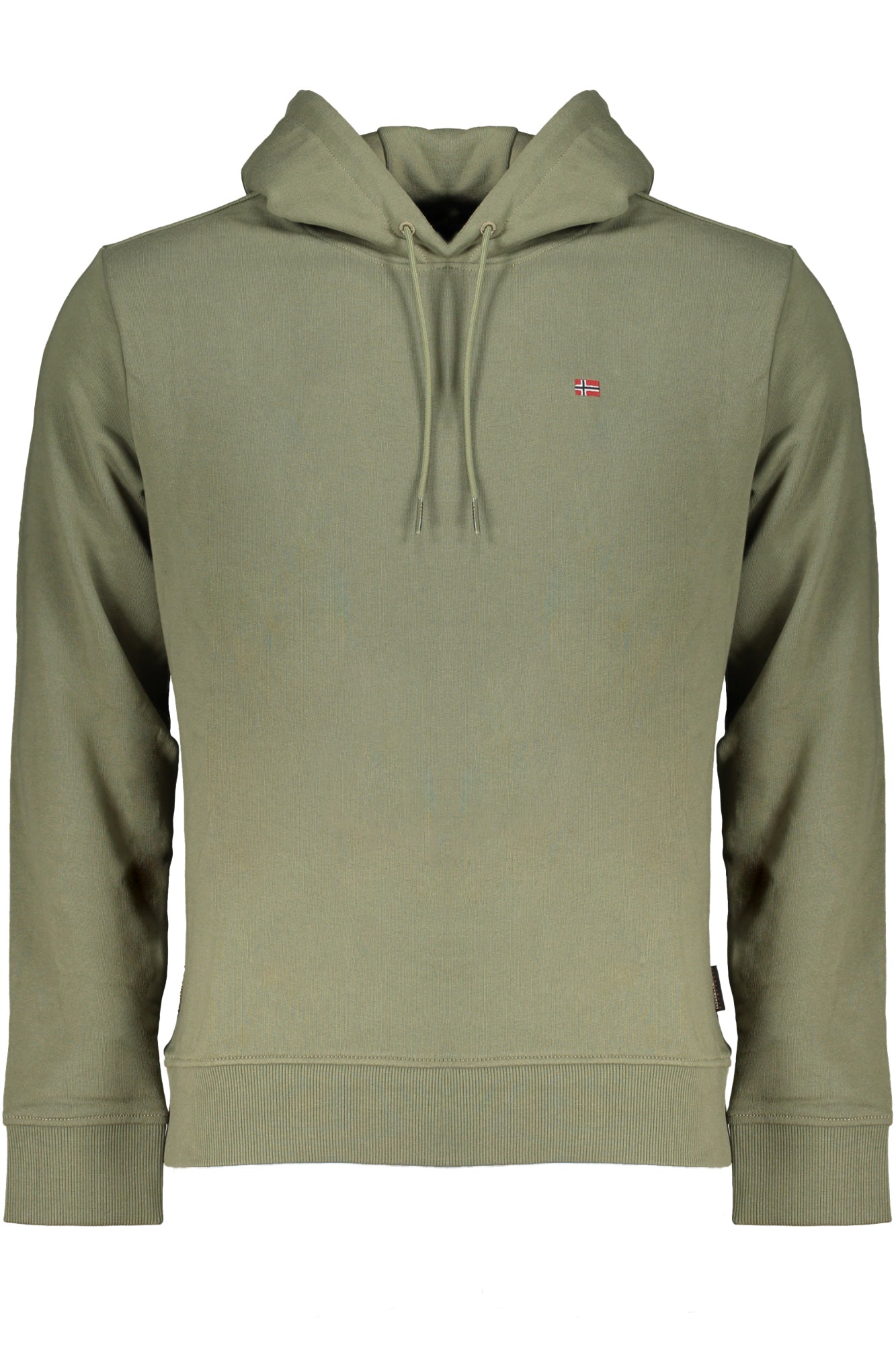 NAPAPIJRI GREEN MEN'S ZIPLESS SWEATSHIRT