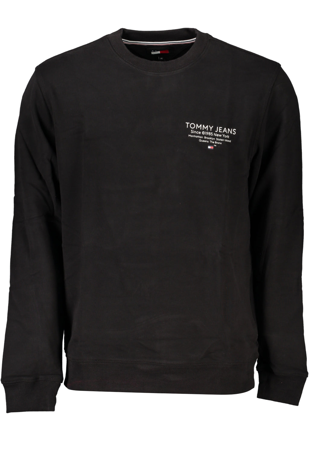 TOMMY HILFIGER MEN'S BLACK ZIPLESS SWEATSHIRT