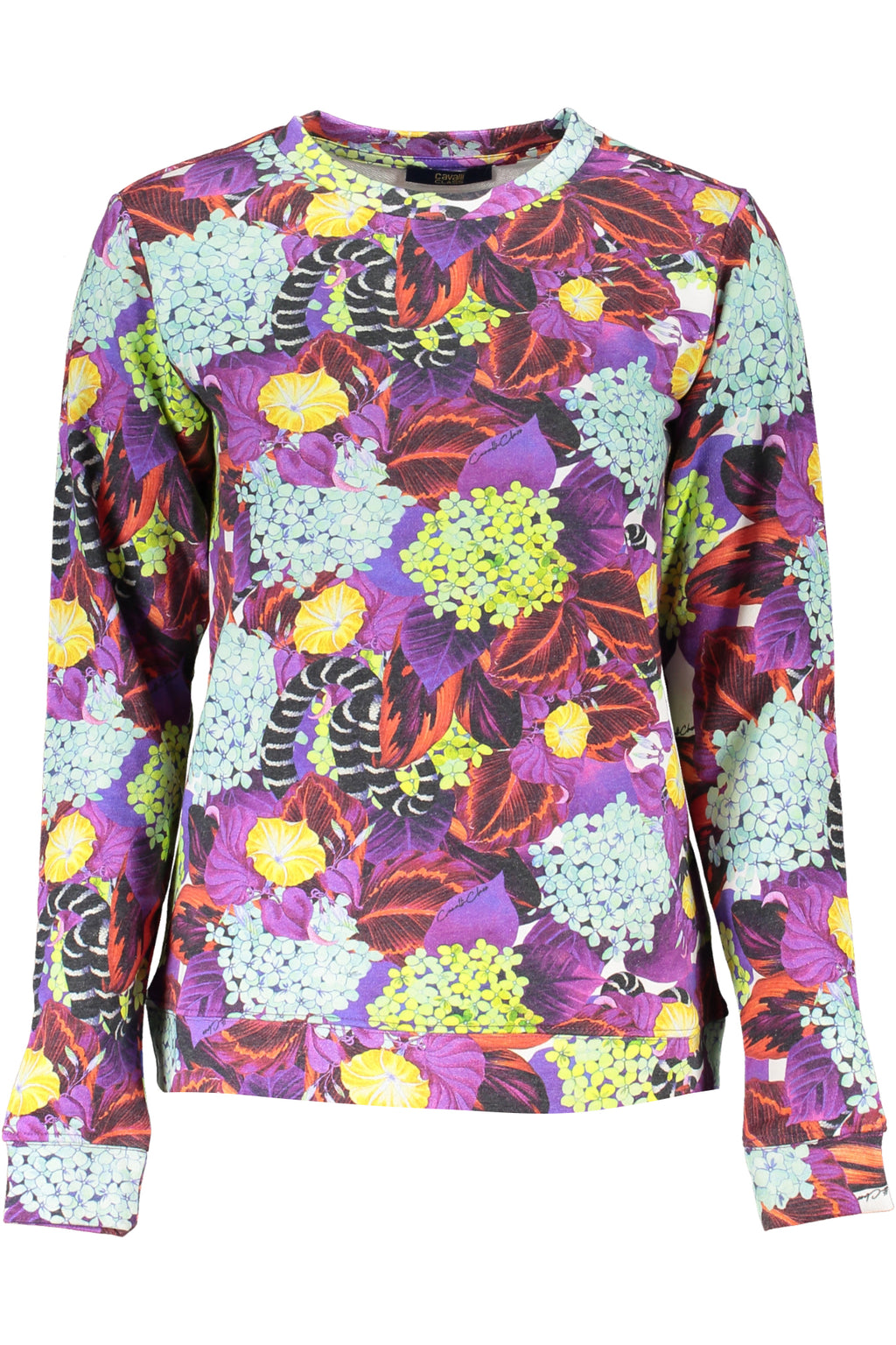 CAVALLI CLASS WOMEN'S SWEATSHIRT WITHOUT ZIP PURPLE