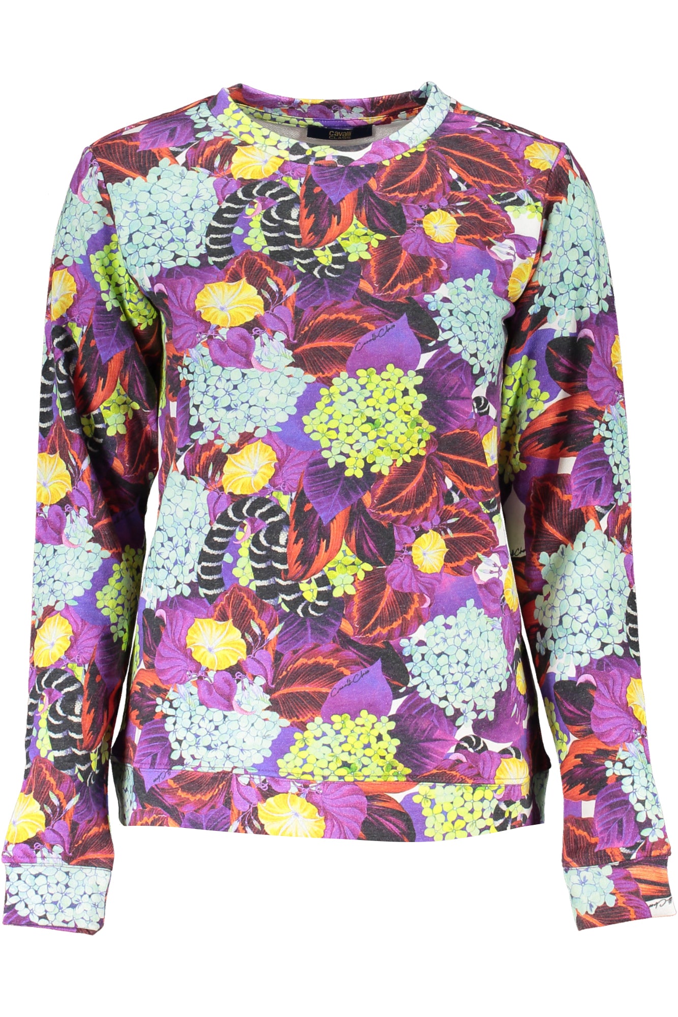CAVALLI CLASS WOMEN'S SWEATSHIRT WITHOUT ZIP PURPLE
