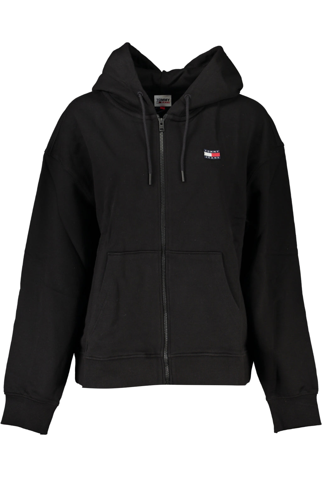 TOMMY HILFIGER WOMEN'S BLACK ZIP SWEATSHIRT