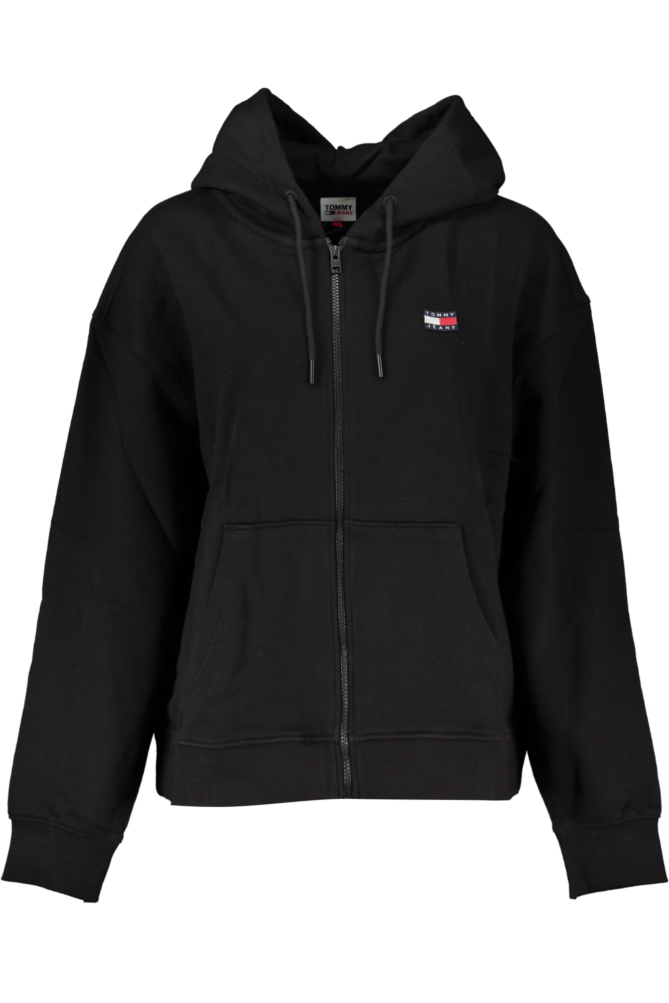 TOMMY HILFIGER WOMEN'S BLACK ZIP SWEATSHIRT