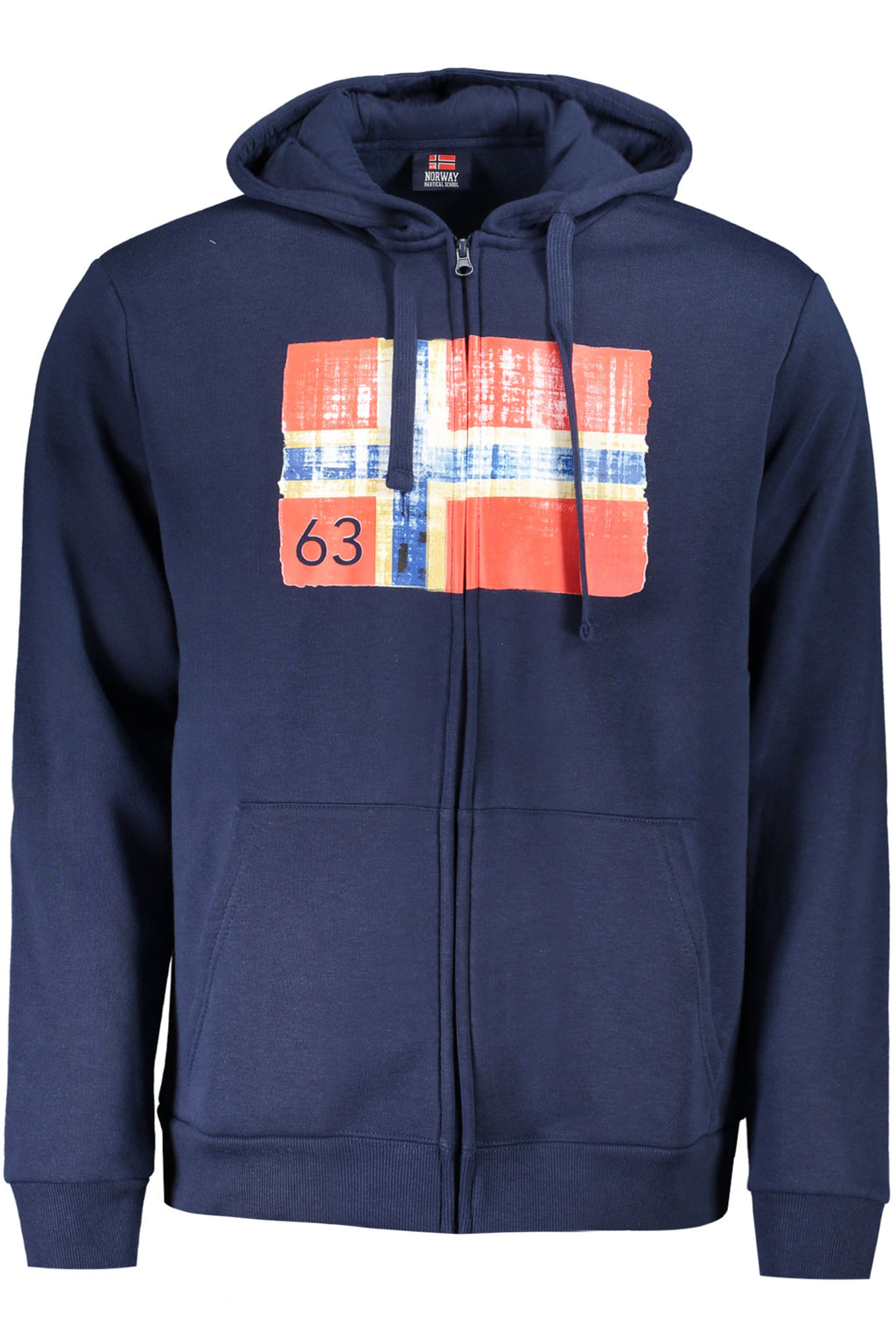 NORWAY 1963 MEN'S BLUE ZIP-UP SWEATSHIRT