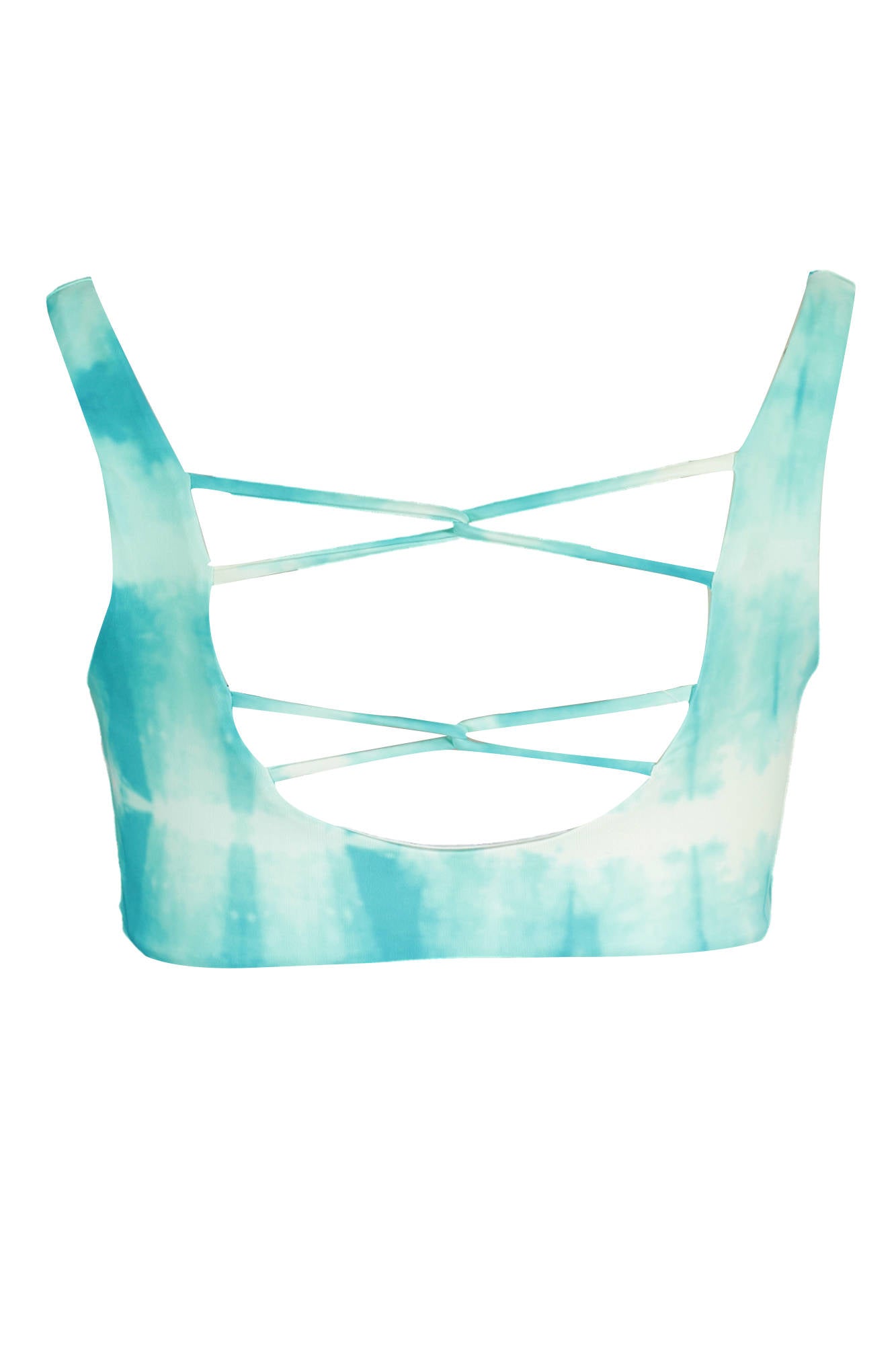 KARL LAGERFELD BEACHWEAR TOP WOMEN'S SWIMSUIT BLUE