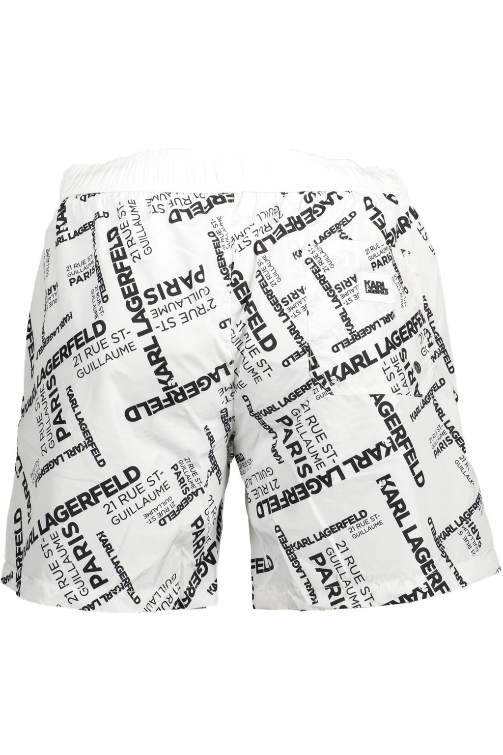 KARL LAGERFELD BEACHWEAR SWIMSUIT BOTTOM MEN WHITE