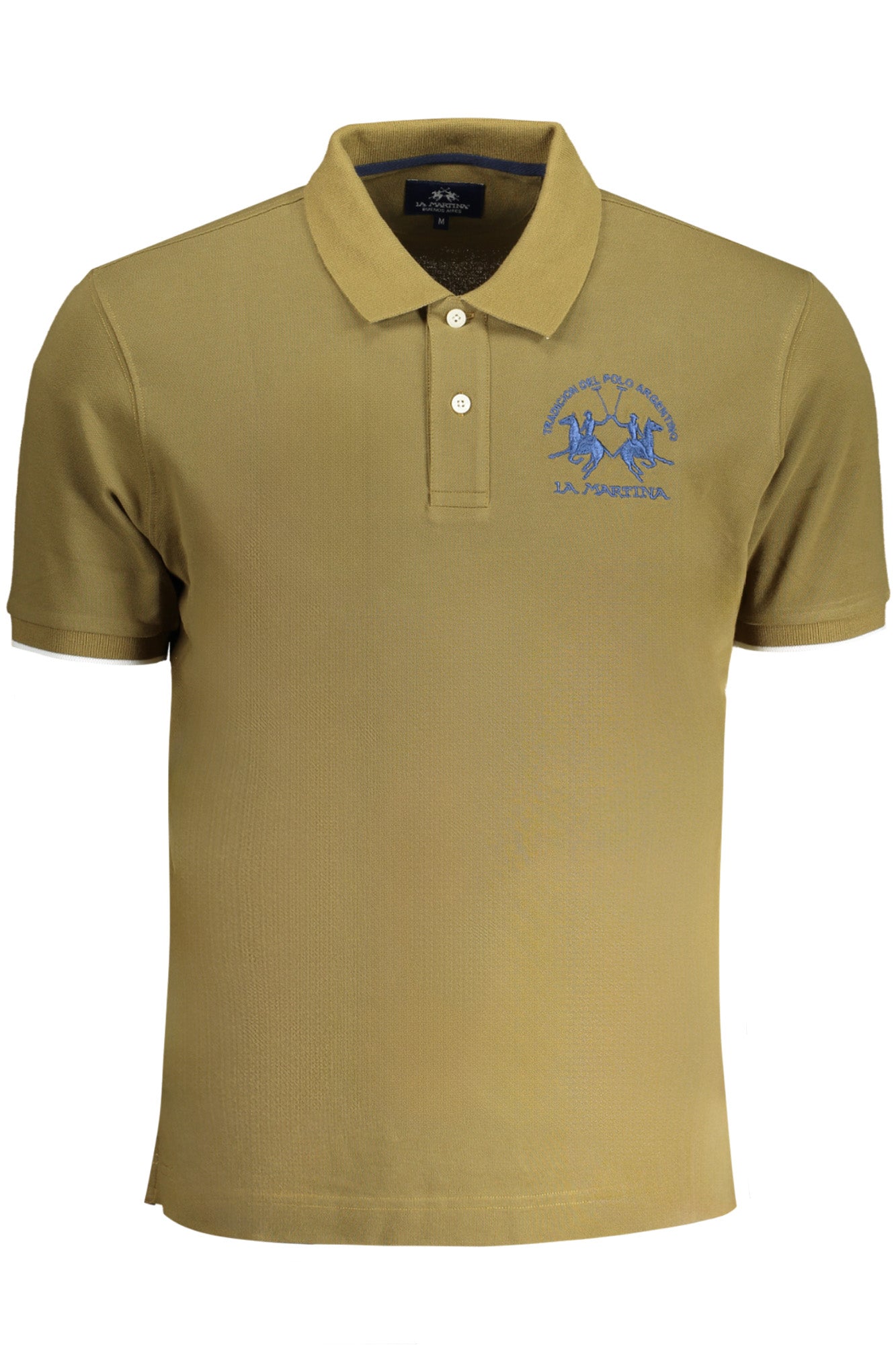 LA MARTINA MEN'S GREEN SHORT-SLEEVED POLO SHIRT