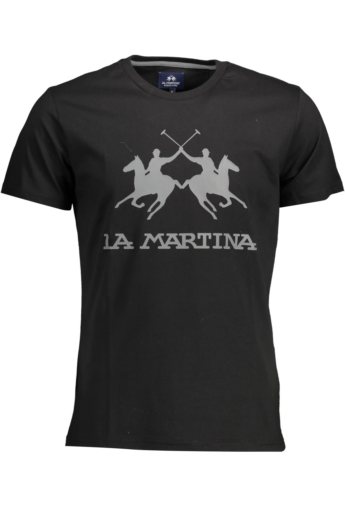 LA MARTINA MEN'S SHORT SLEEVE T-SHIRT BLACK