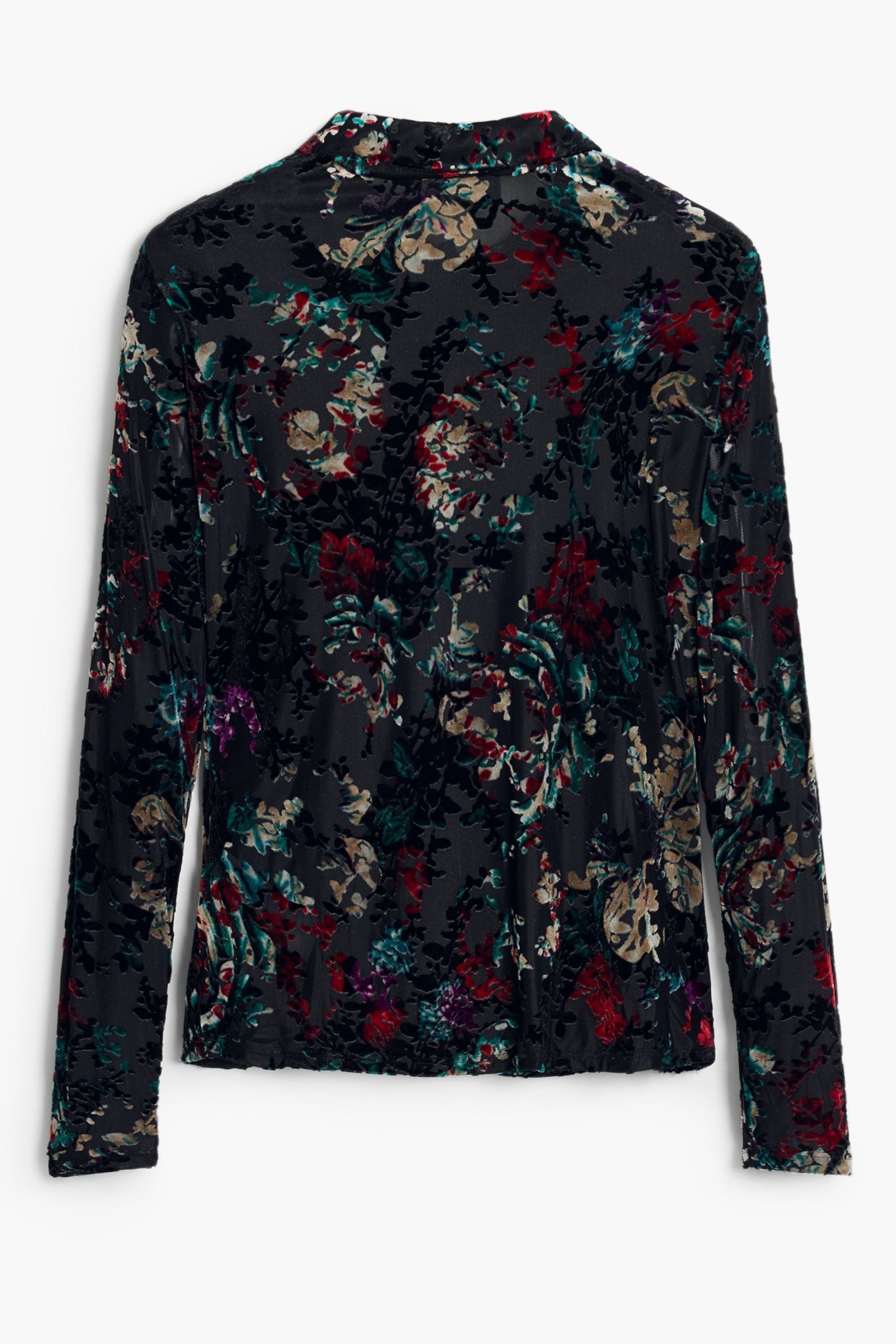 DESIGUAL WOMEN'S LONG-SLEEVED SHIRT, BLACK