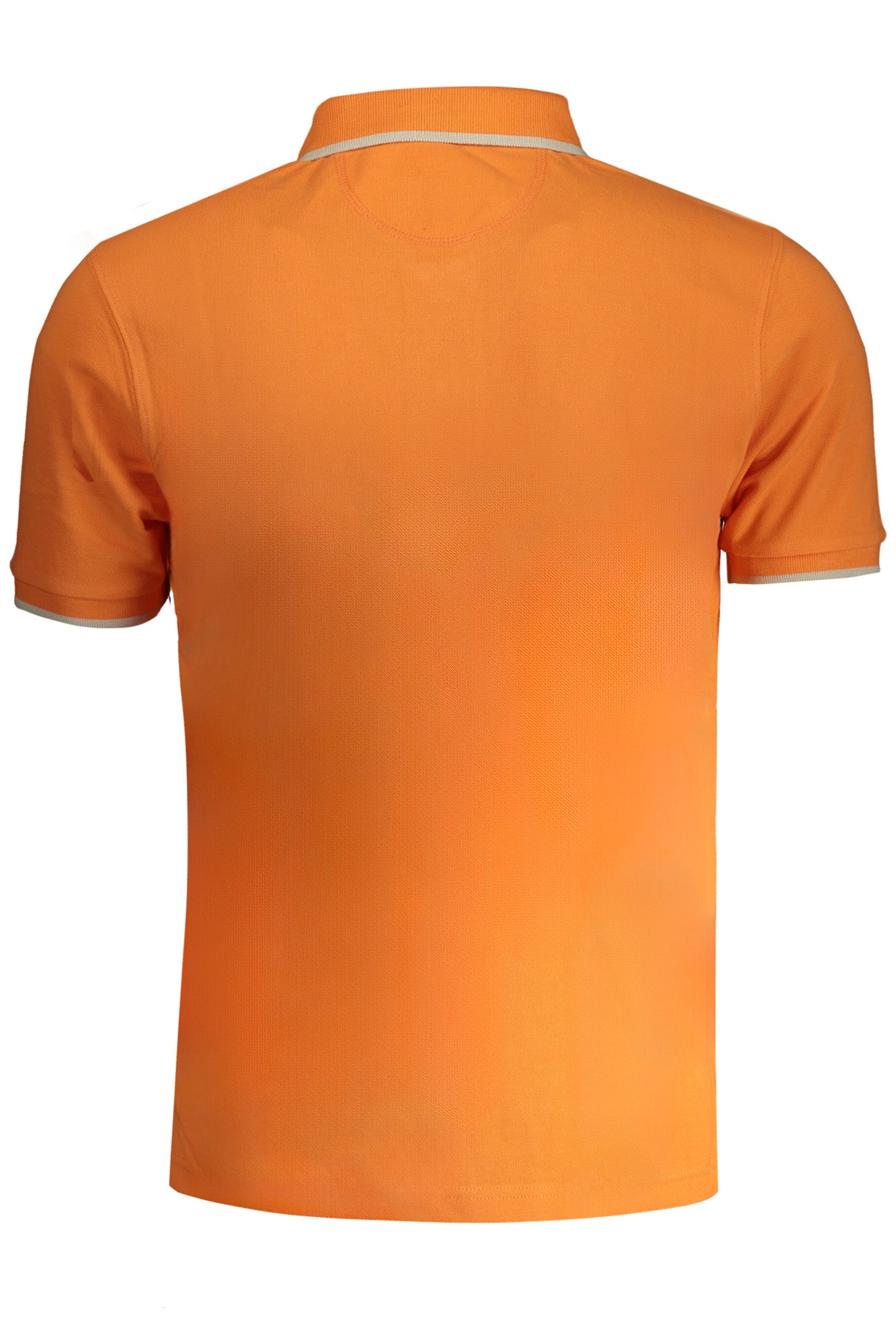LA MARTINA MEN'S ORANGE SHORT SLEEVED POLO SHIRT