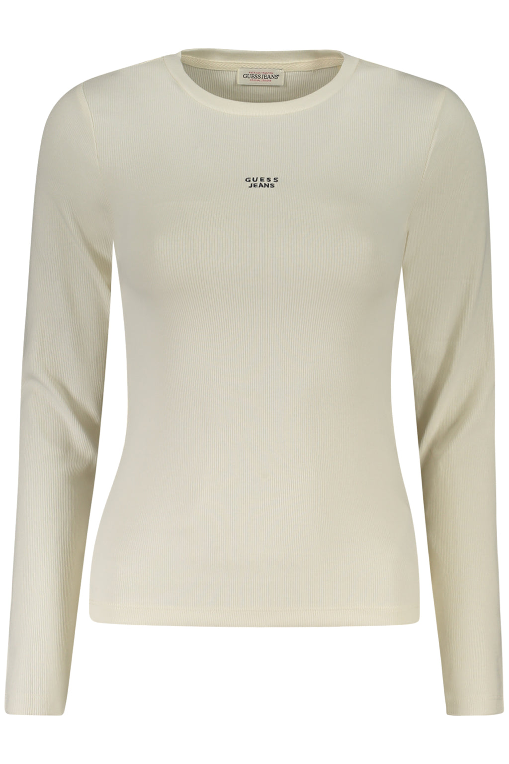 GUESS JEANS WOMEN'S LONG-SLEEVED T-SHIRT WHITE