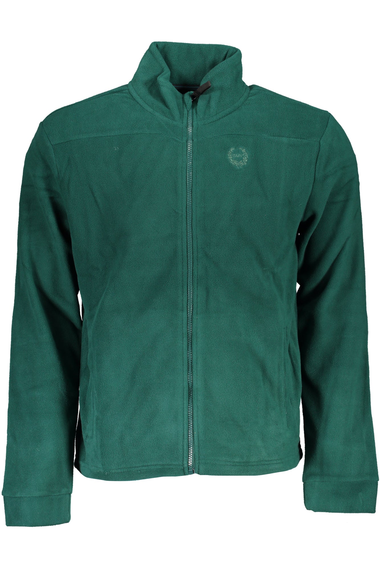GIAN MARCO VENTURI MEN'S GREEN ZIP SWEATSHIRT