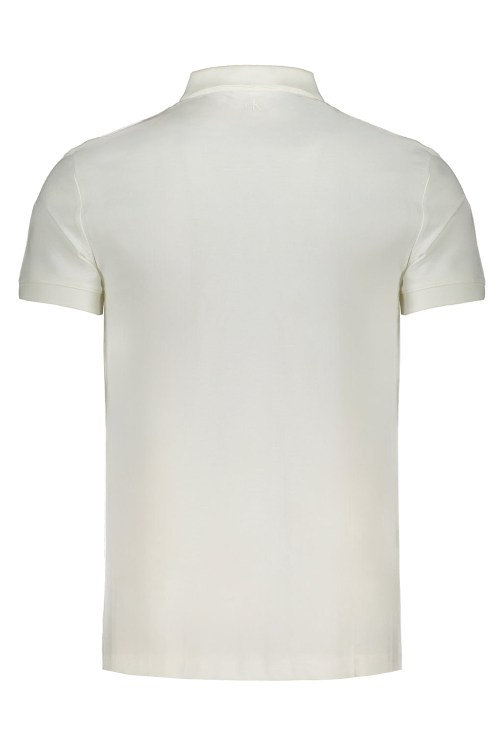 CALVIN KLEIN MEN'S WHITE SHORT SLEEVE POLO SHIRT