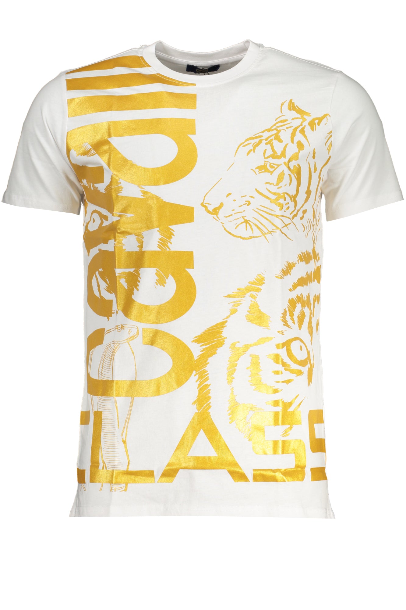 CAVALLI CLASS MEN'S SHORT SLEEVED T-SHIRT WHITE