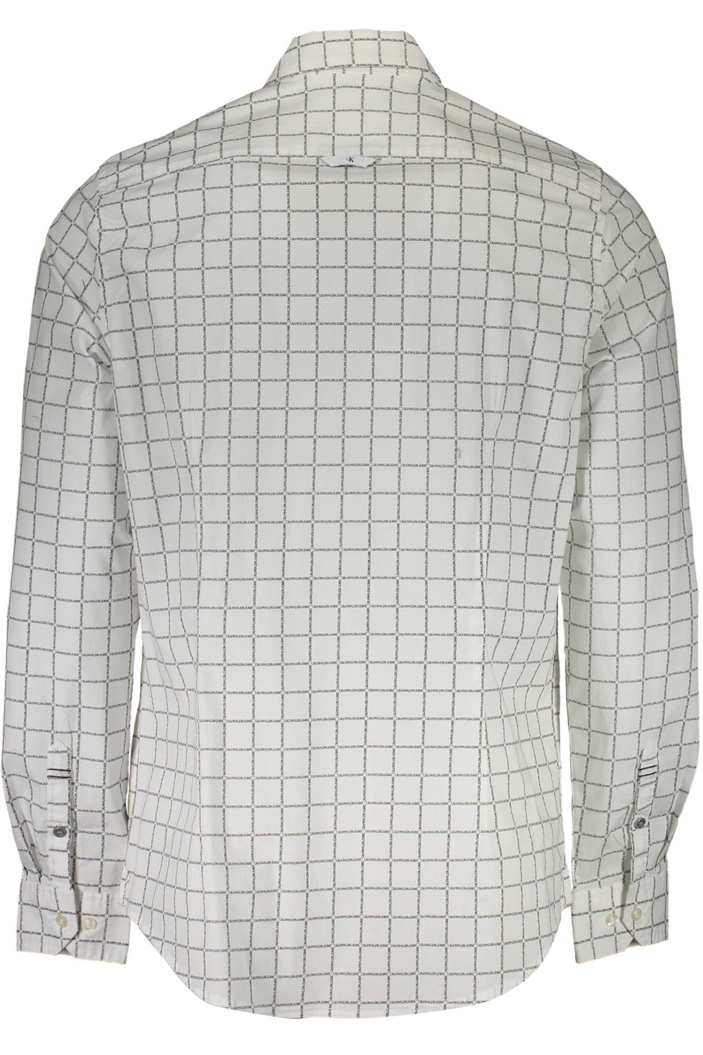 CALVIN KLEIN WHITE MEN'S LONG SLEEVE SHIRT