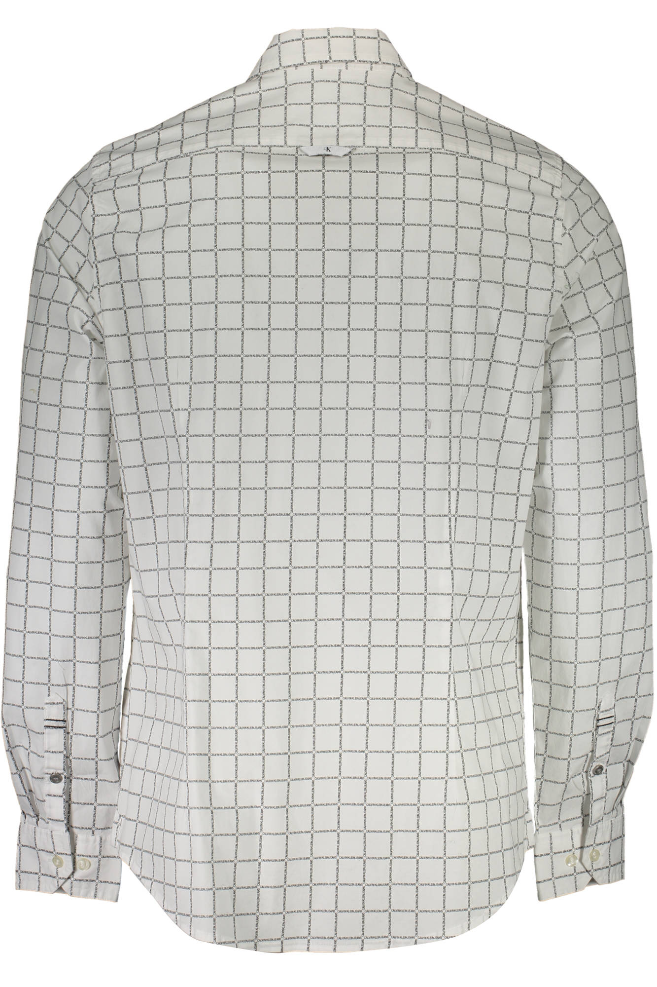 CALVIN KLEIN WHITE MEN'S LONG SLEEVE SHIRT